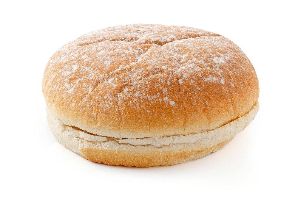 6" Fully Baked White Flour Baps