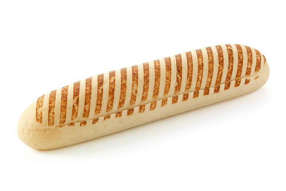 Sysco Classic 10'' Part Baked Bar Marked Panini Baguettes