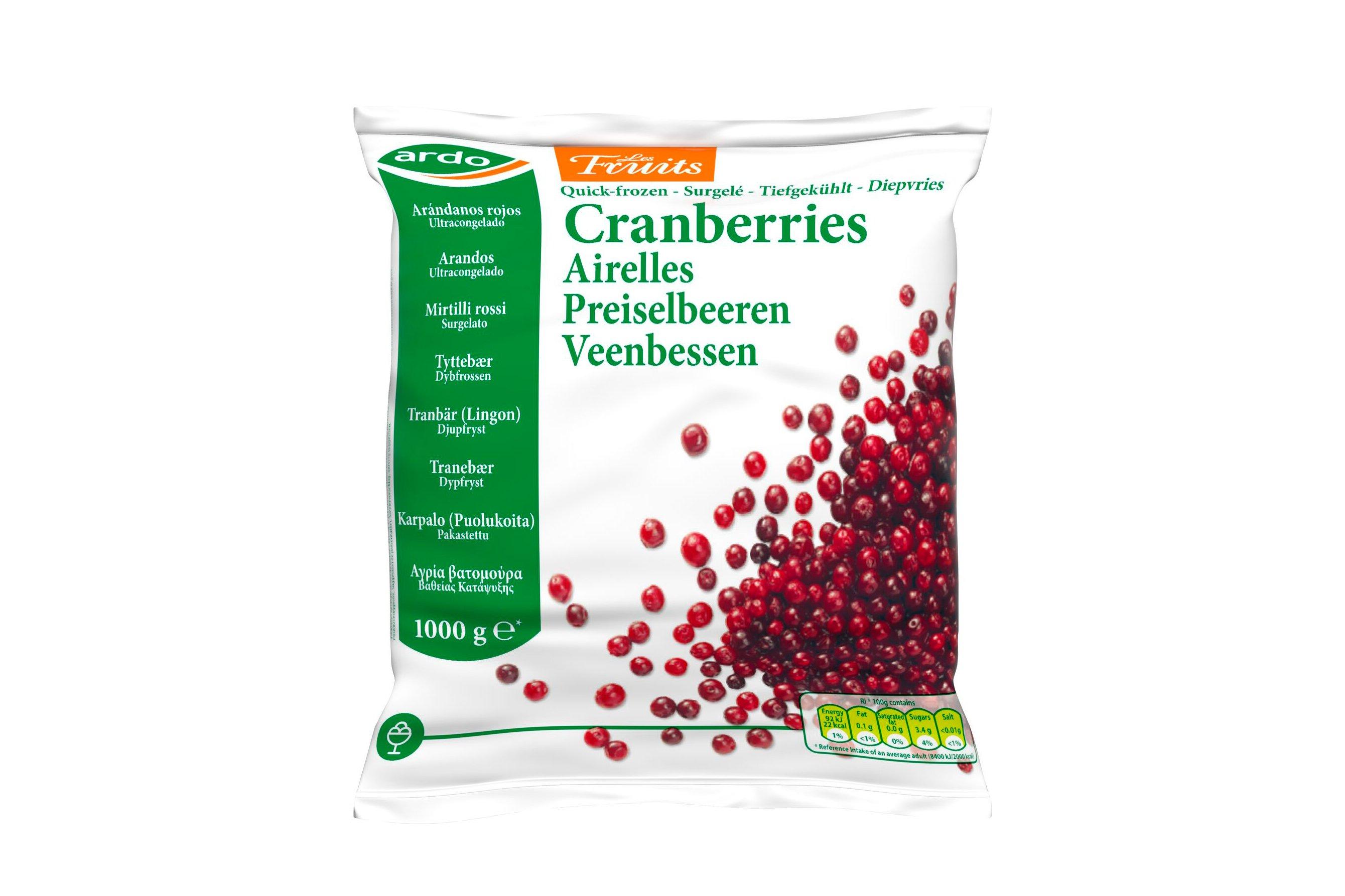 Ardo Frozen Cranberries