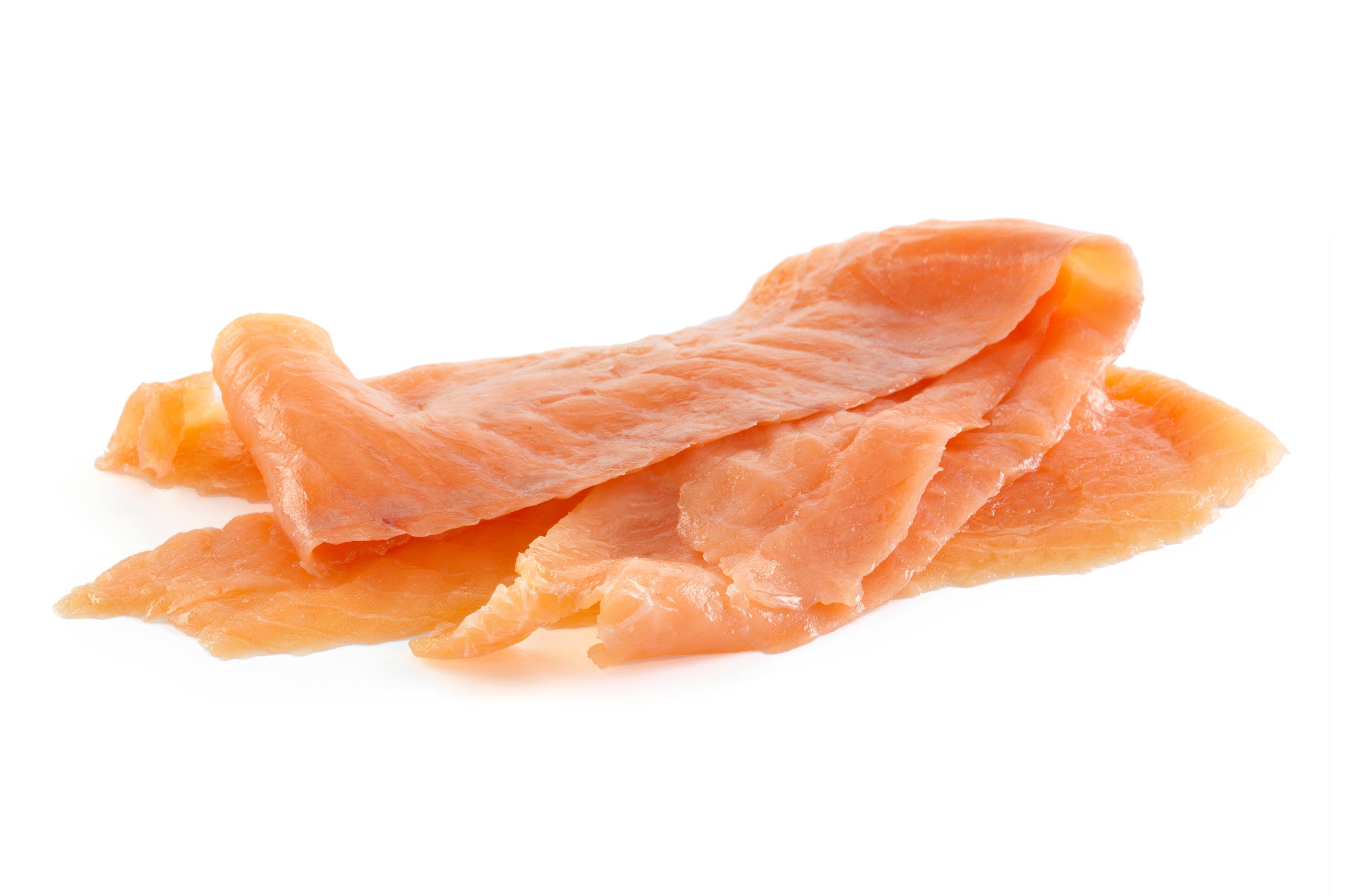 M&J Seafood Long Sliced Oak Smoked Salmon (skinless, boneless)