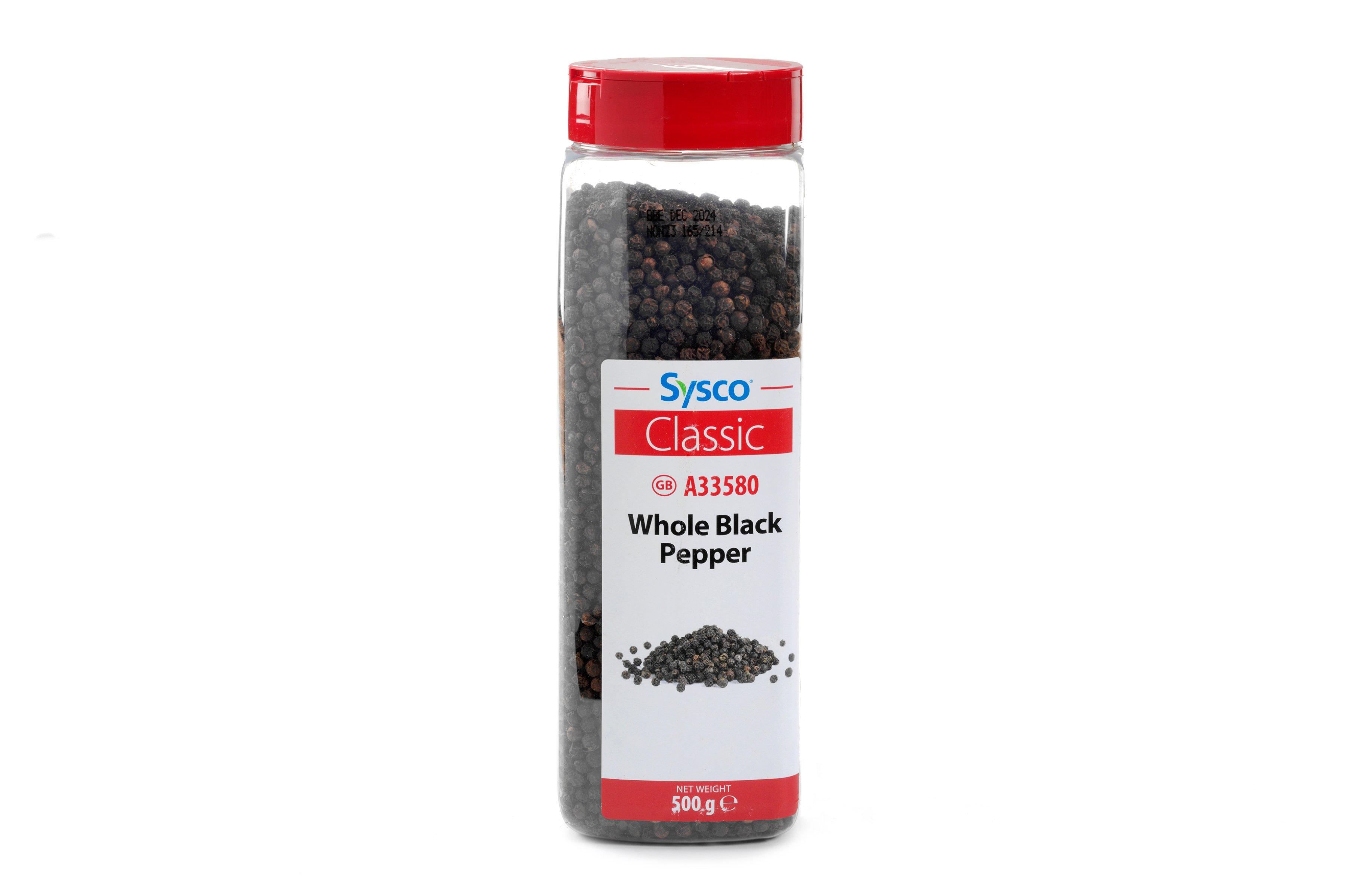 Sysco Classic Whole Black Pepper
