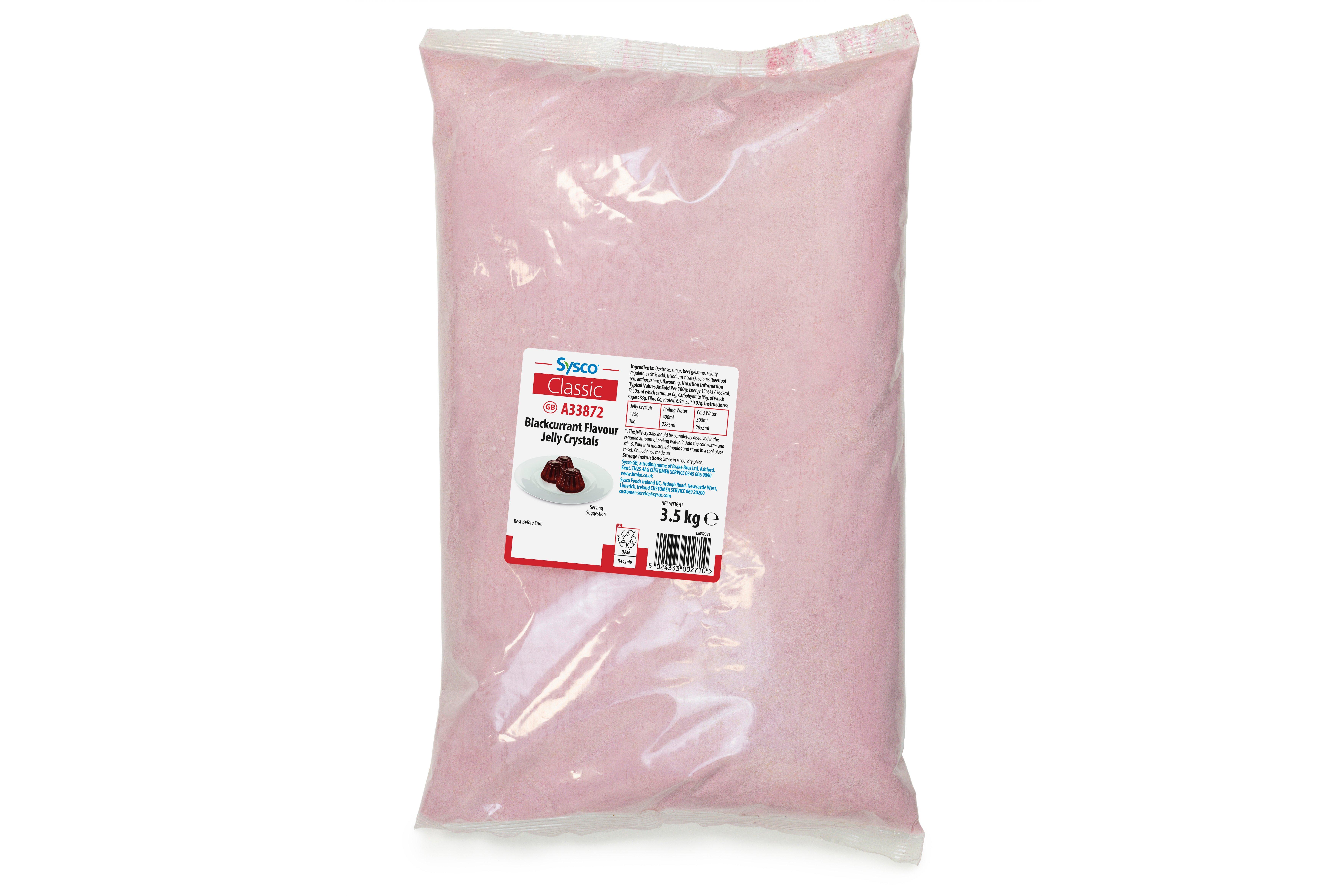 Sysco Classic Blackcurrant Flavour Jelly Crystals
