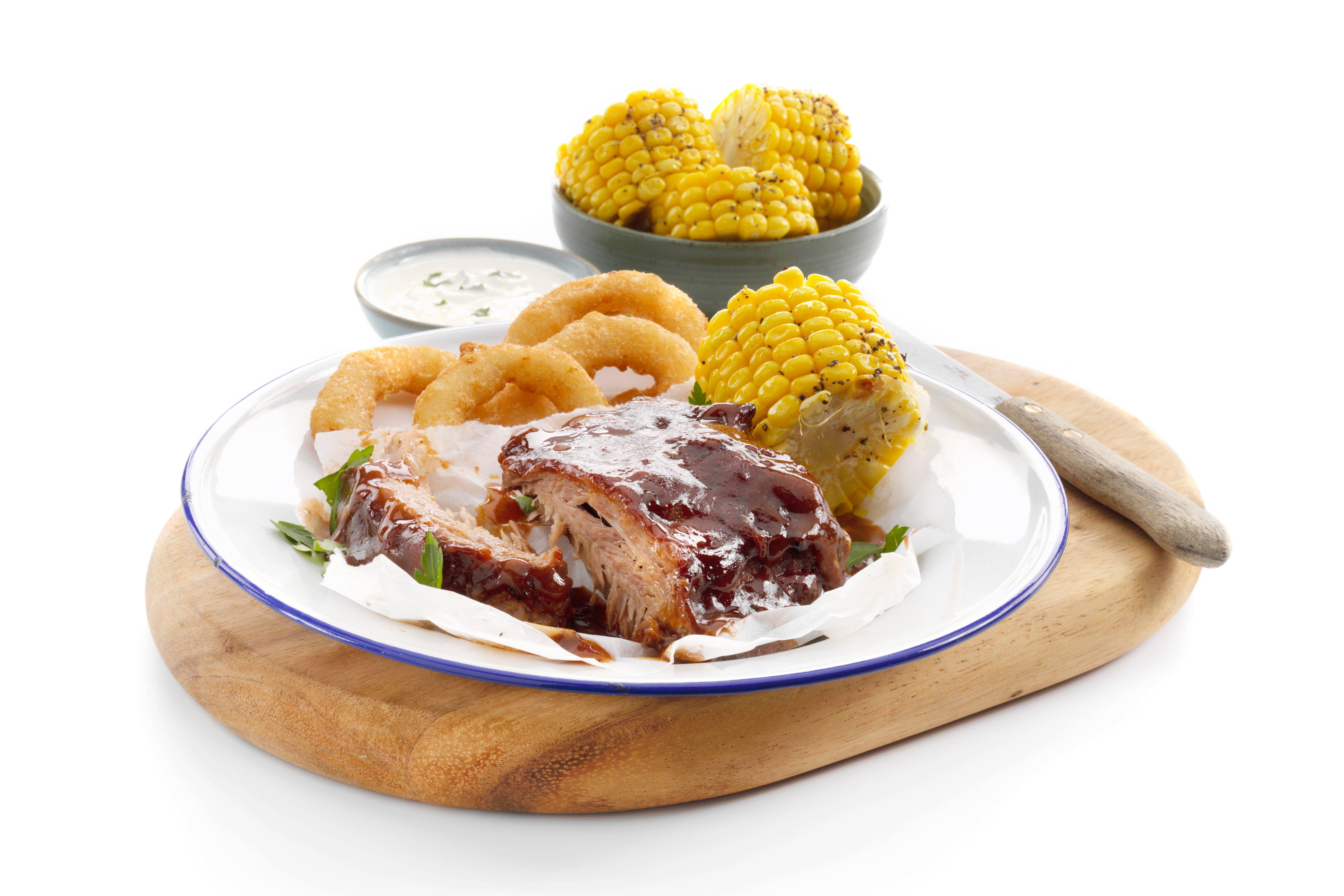 Brakes British Cooked Barbecue Half Racks of Pork Ribs