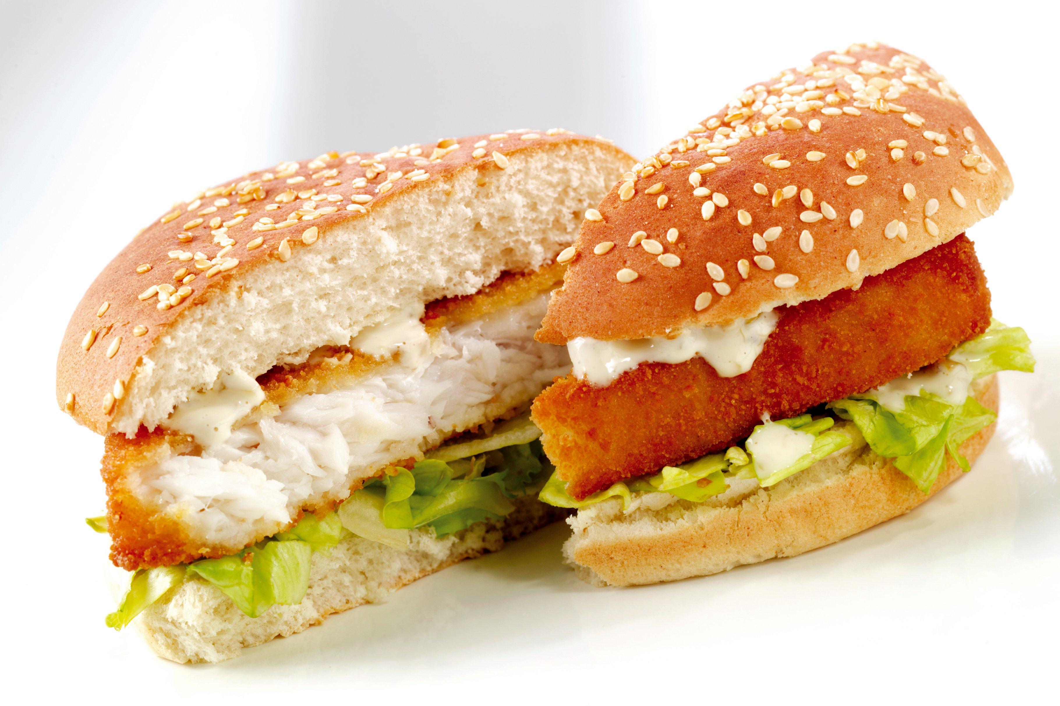 M&J Seafood Omega 3 MSC Alaska Pollock Fishwich