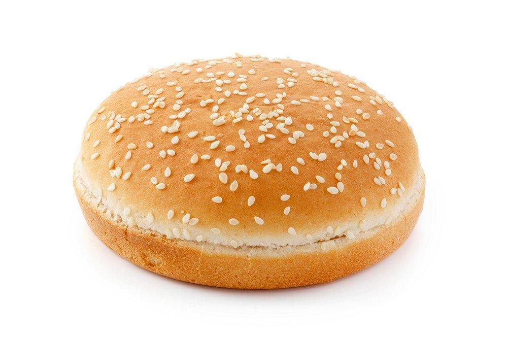 Sysco Essentials 4" Pre Sliced Sesame Seed Burger Bun