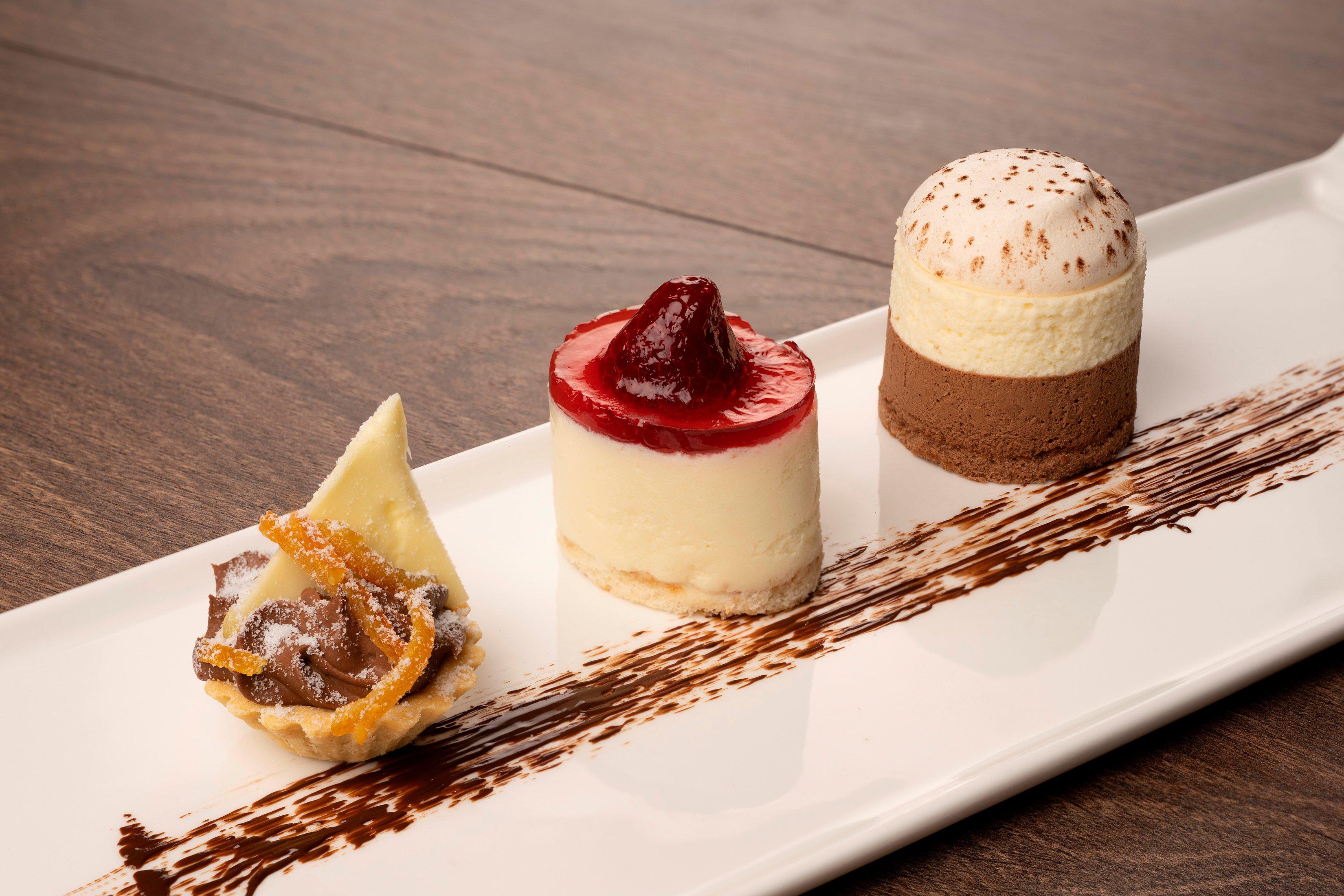 Trio of Chocolate Desserts   3x12