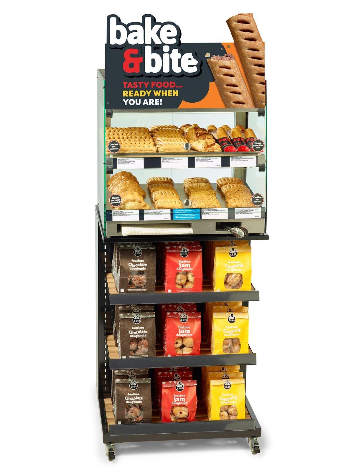 Small Display Unit with impulse shelves