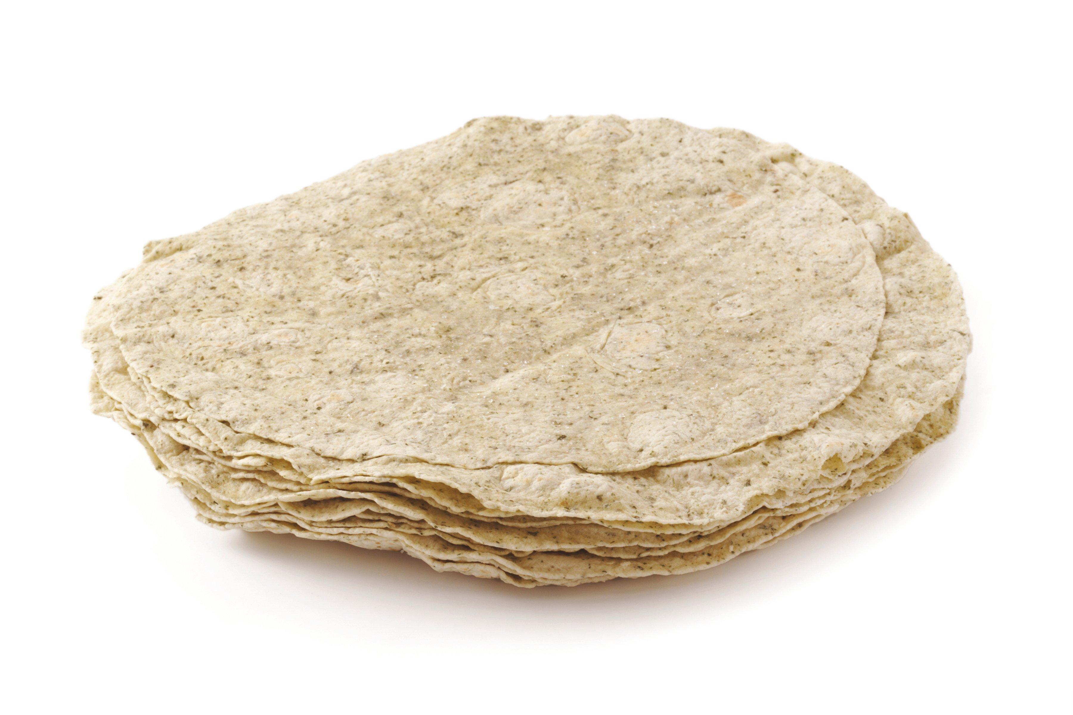 La Boulangerie 10" Fully Baked Spinach Flour Tortillas