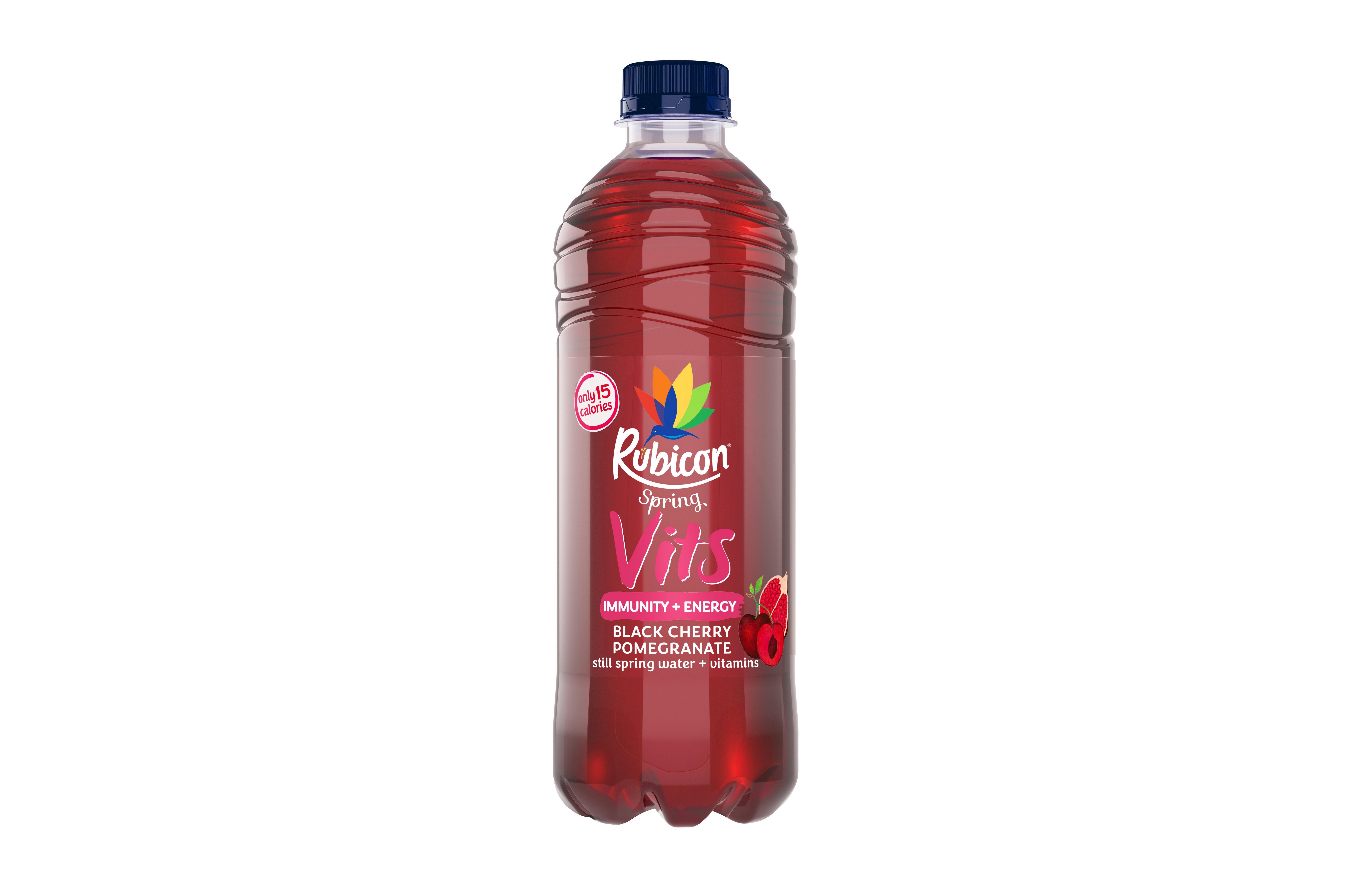 Rubicon Spring Vits Black Cherry Pomegranate Still Spring Water 500ml