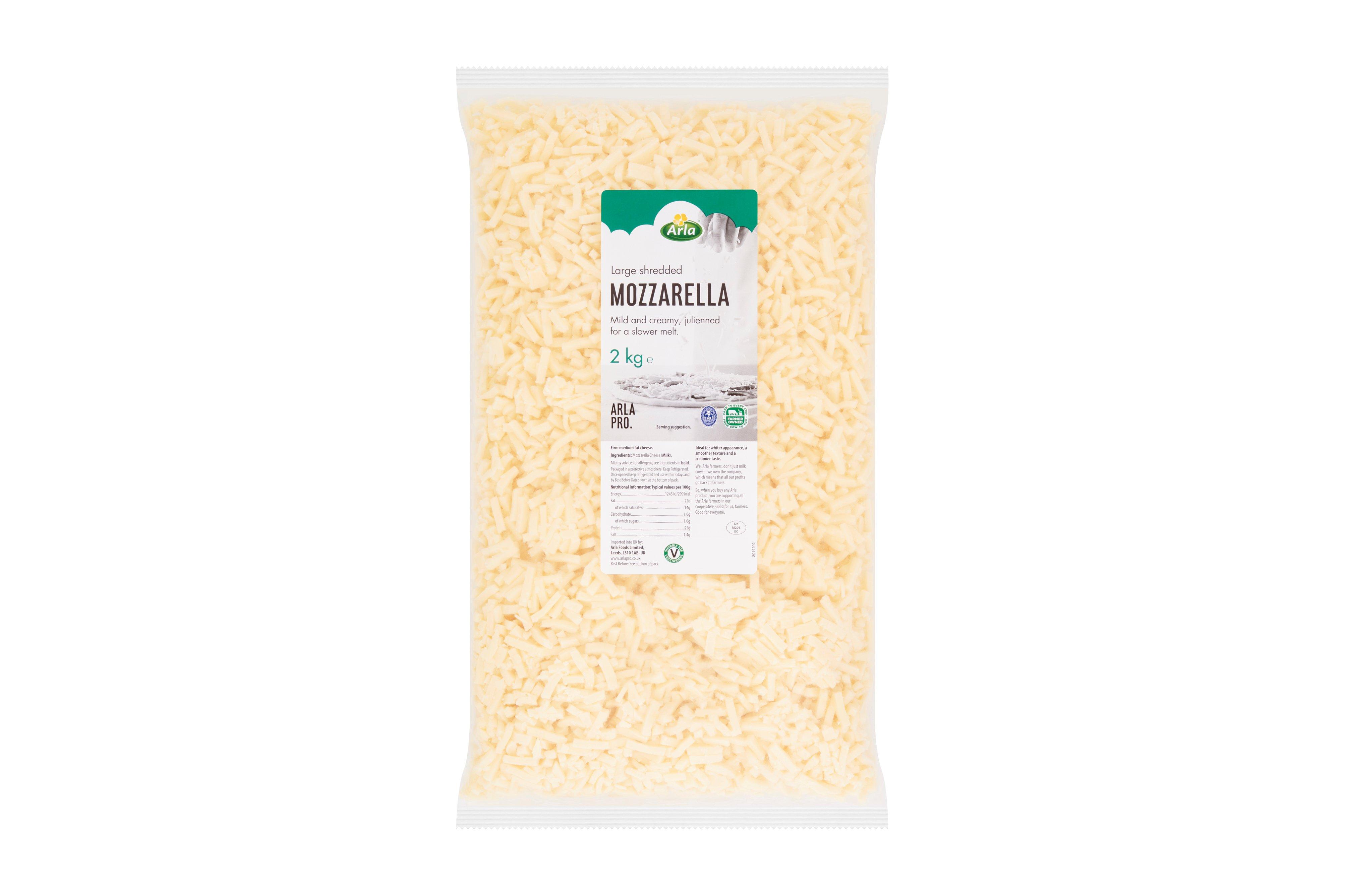 Arla Large Shredded Mozzarella 2kg
