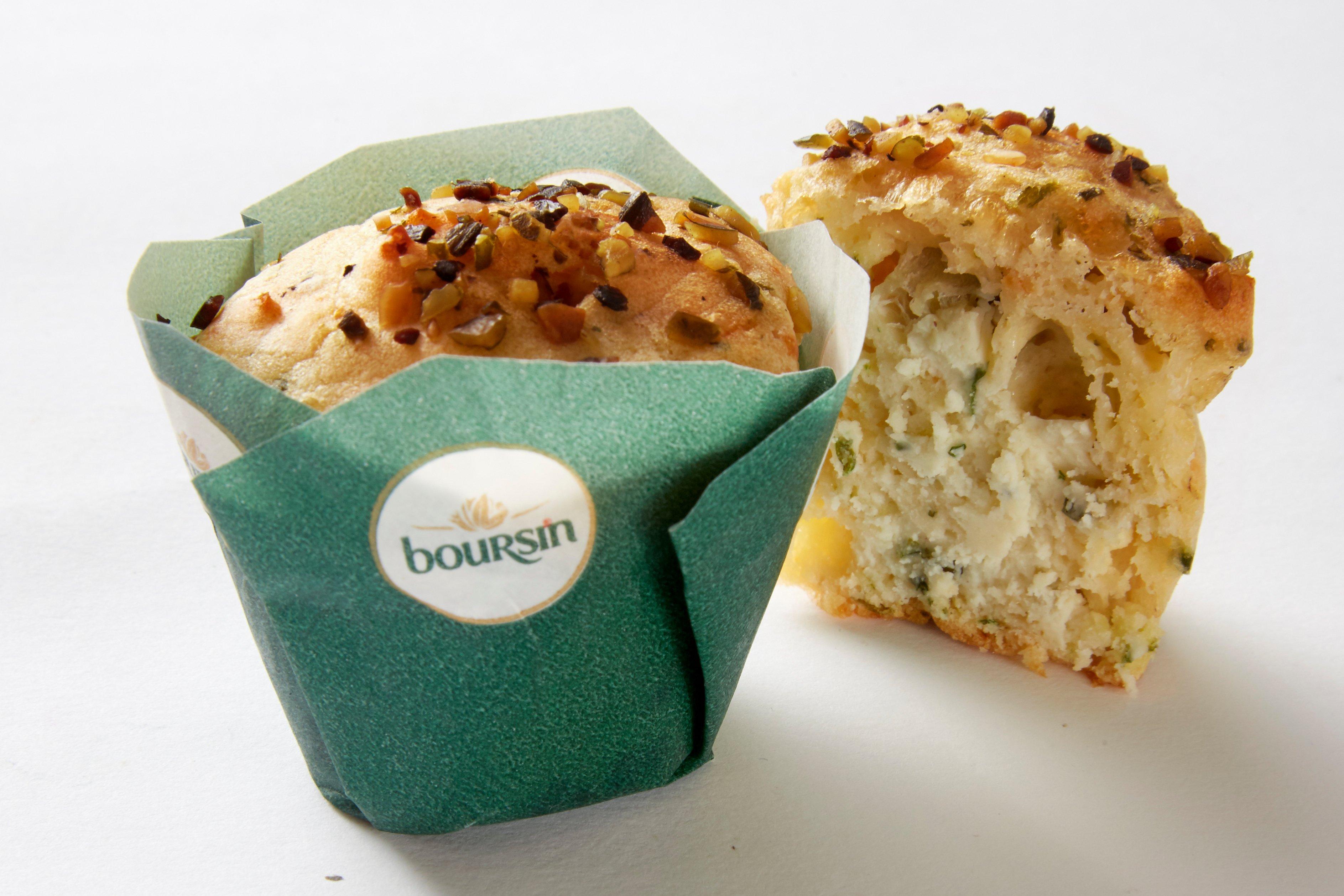 Mademoiselle Desserts Boursin, Tomato and Courgette Mini Tulip Muffins