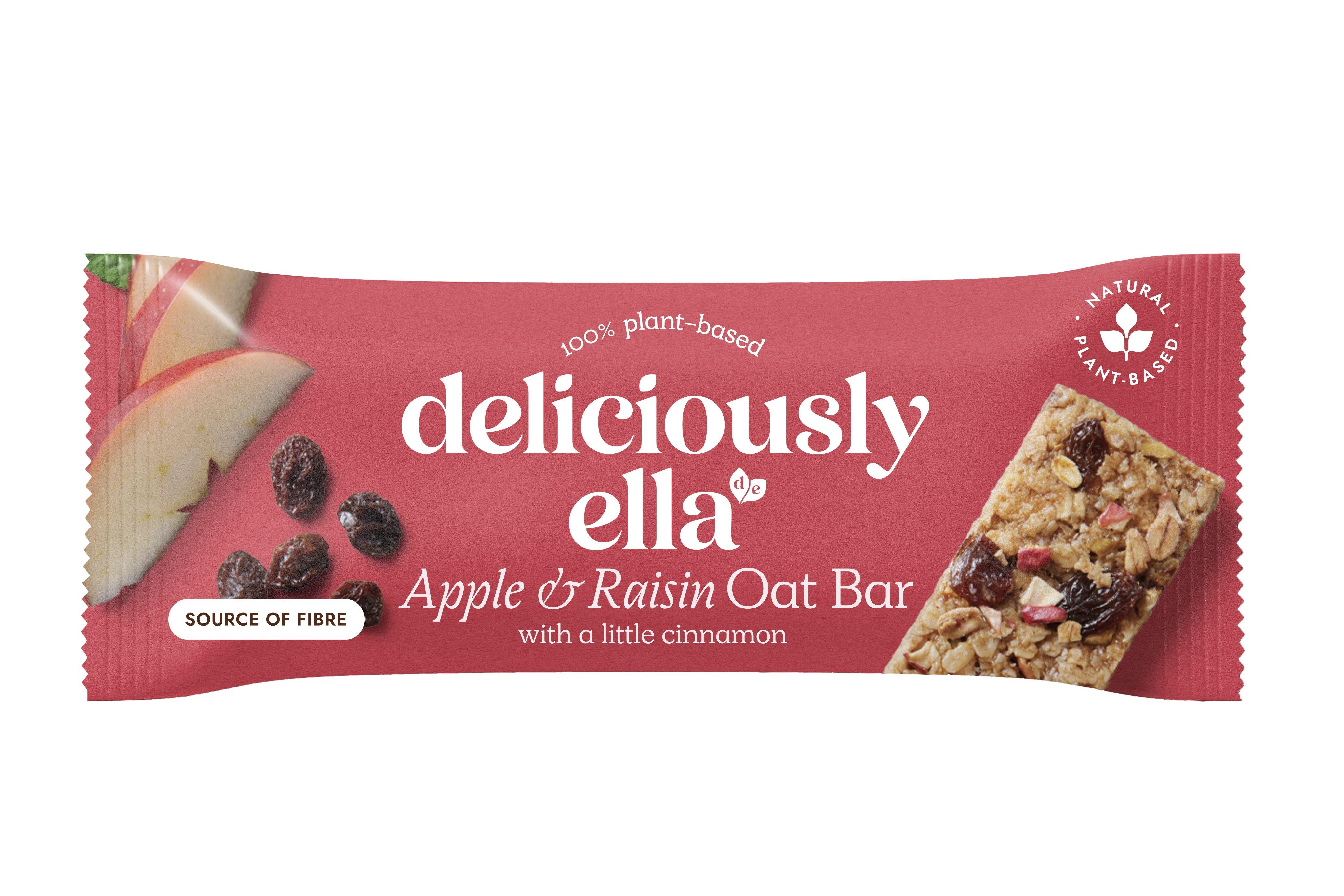 Deliciously Ella Apple & Raisin Oat Bars 50g