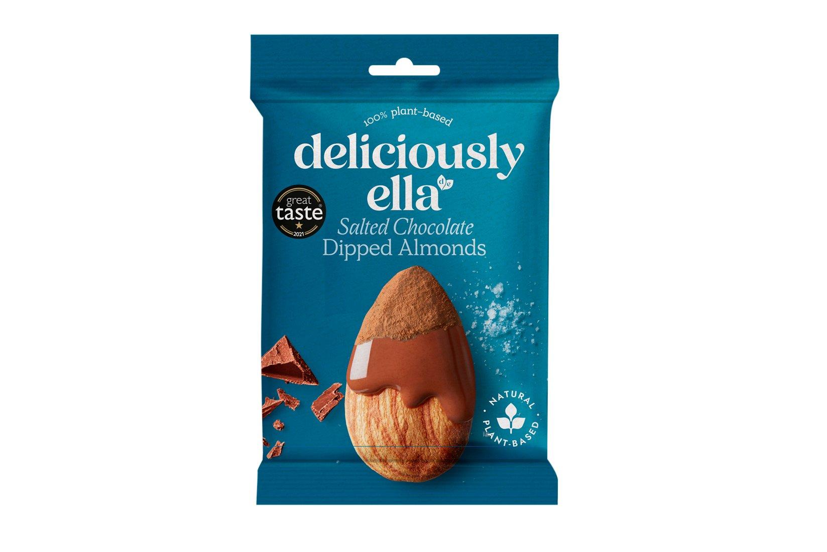 Deliciously Ella Salted Chocolate Dipped Almonds 27g