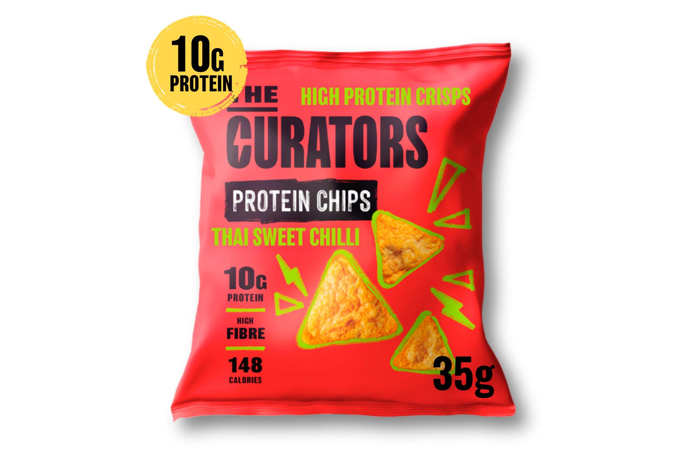 The Curators Thai Sweet Chilli Protein Tortilla Chips 35g