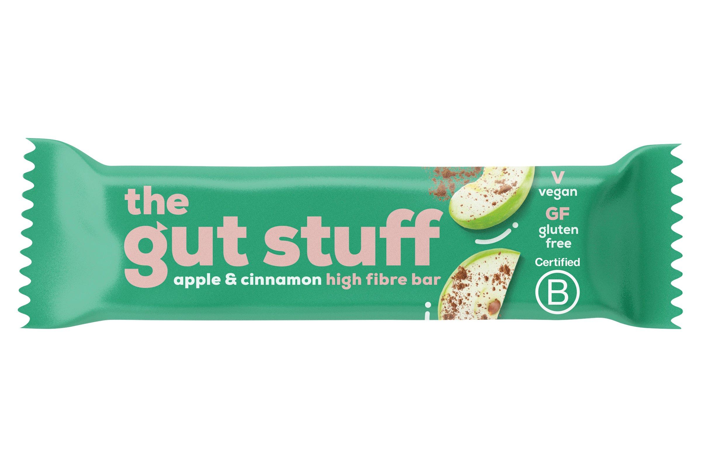 The Gut Stuff Apple & Cinnamon High Fibre Bar 35g