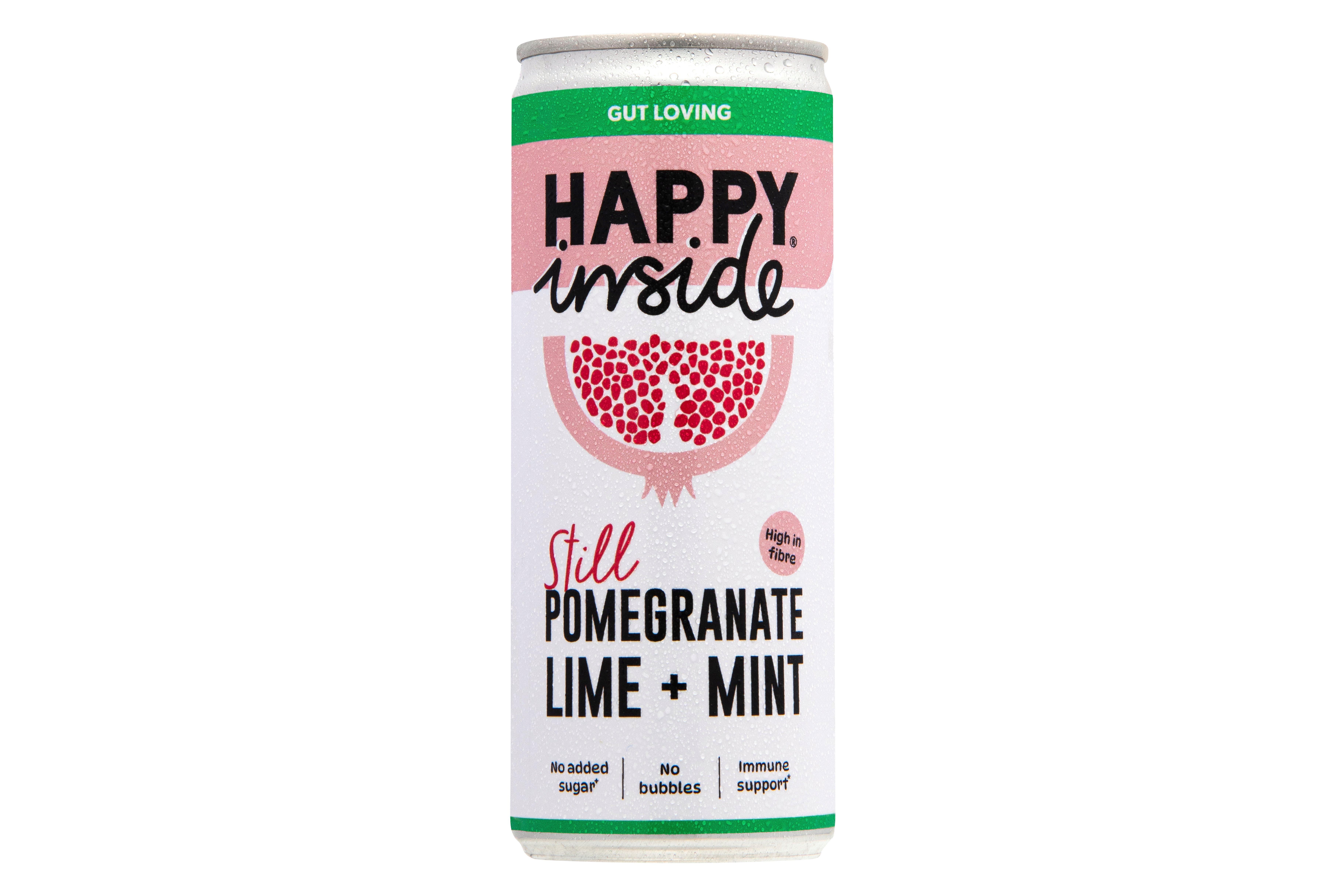 Happy Inside Pomegranate, Lime & Mint 250ml