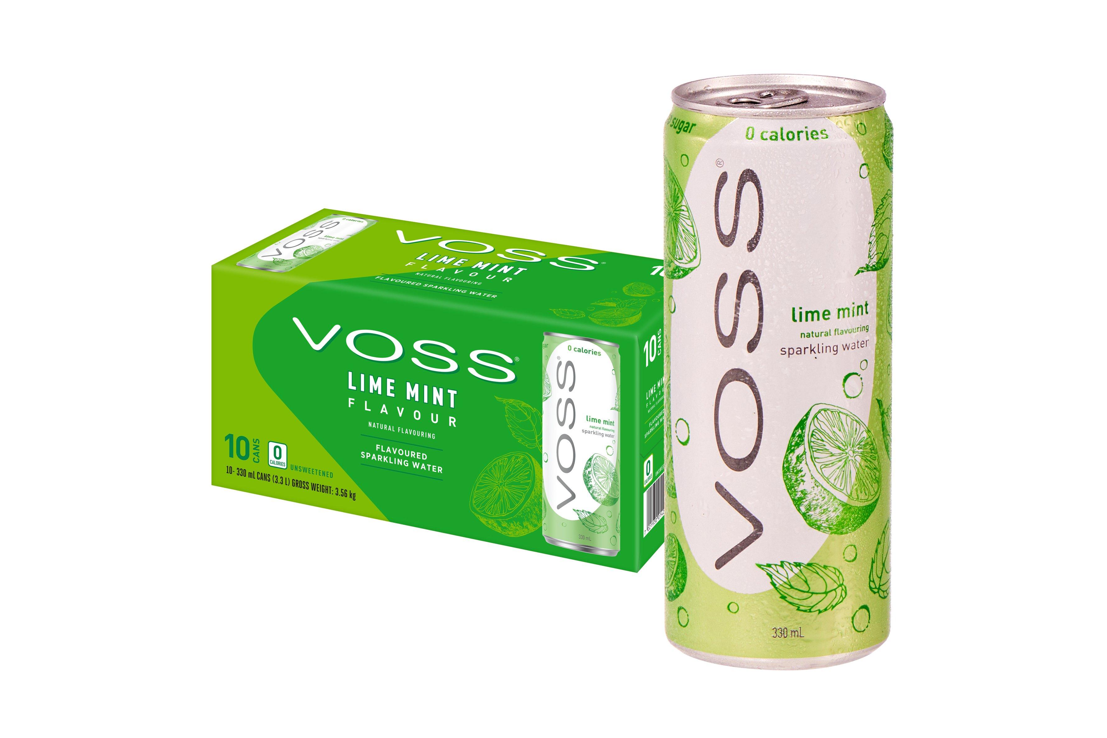 Voss Sparkling Lime Mint 330ml