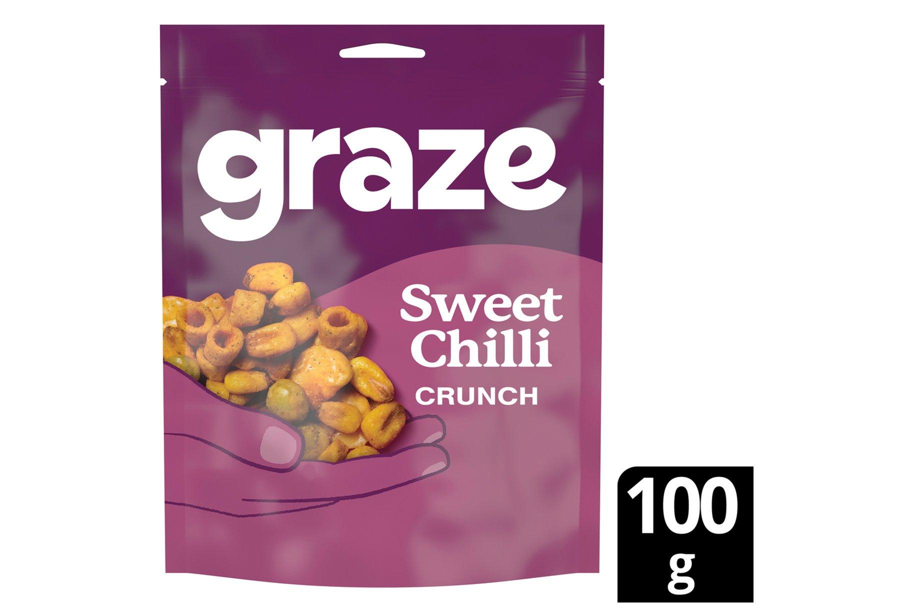 Graze Sweet Chilli Crunch Sharing Bag 100g