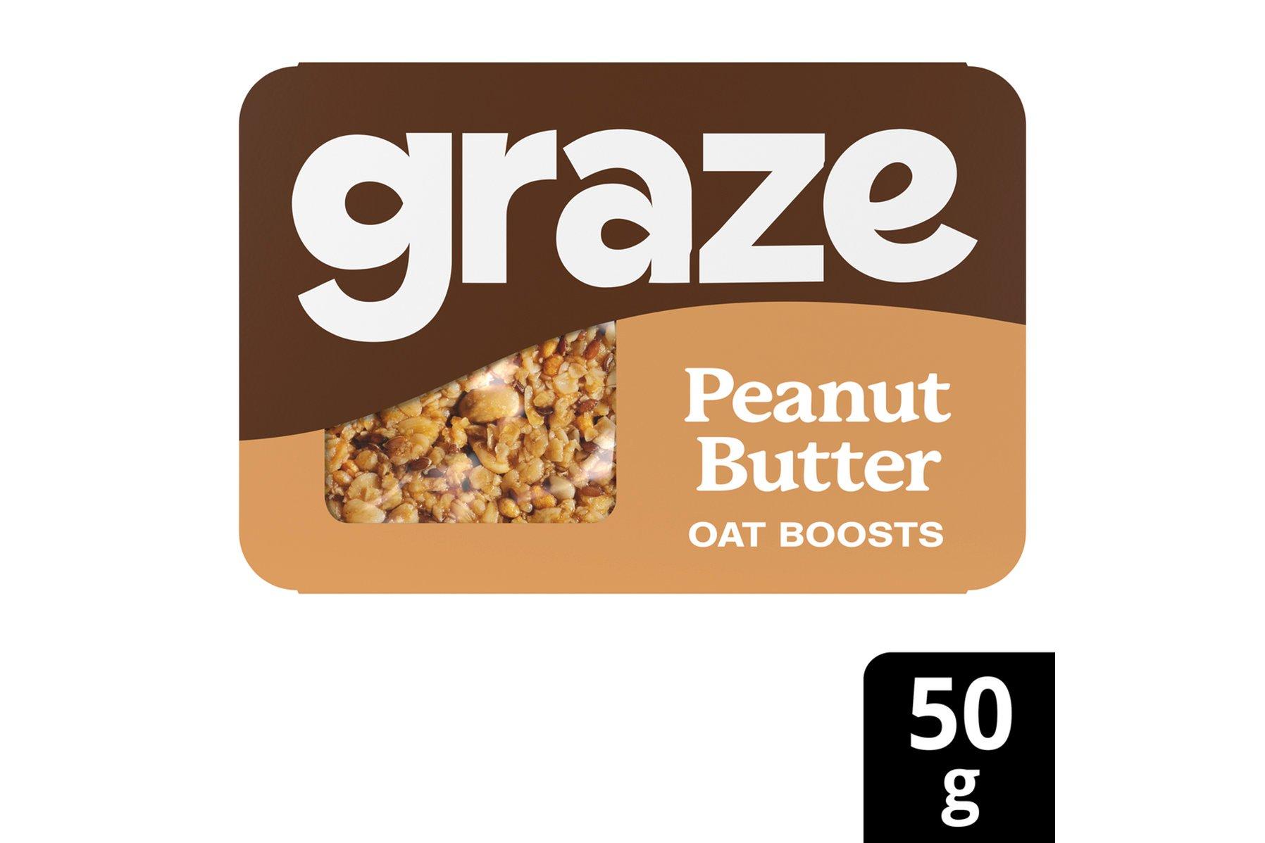 Graze Peaunt Butter Flapjack Oat Boost 50g