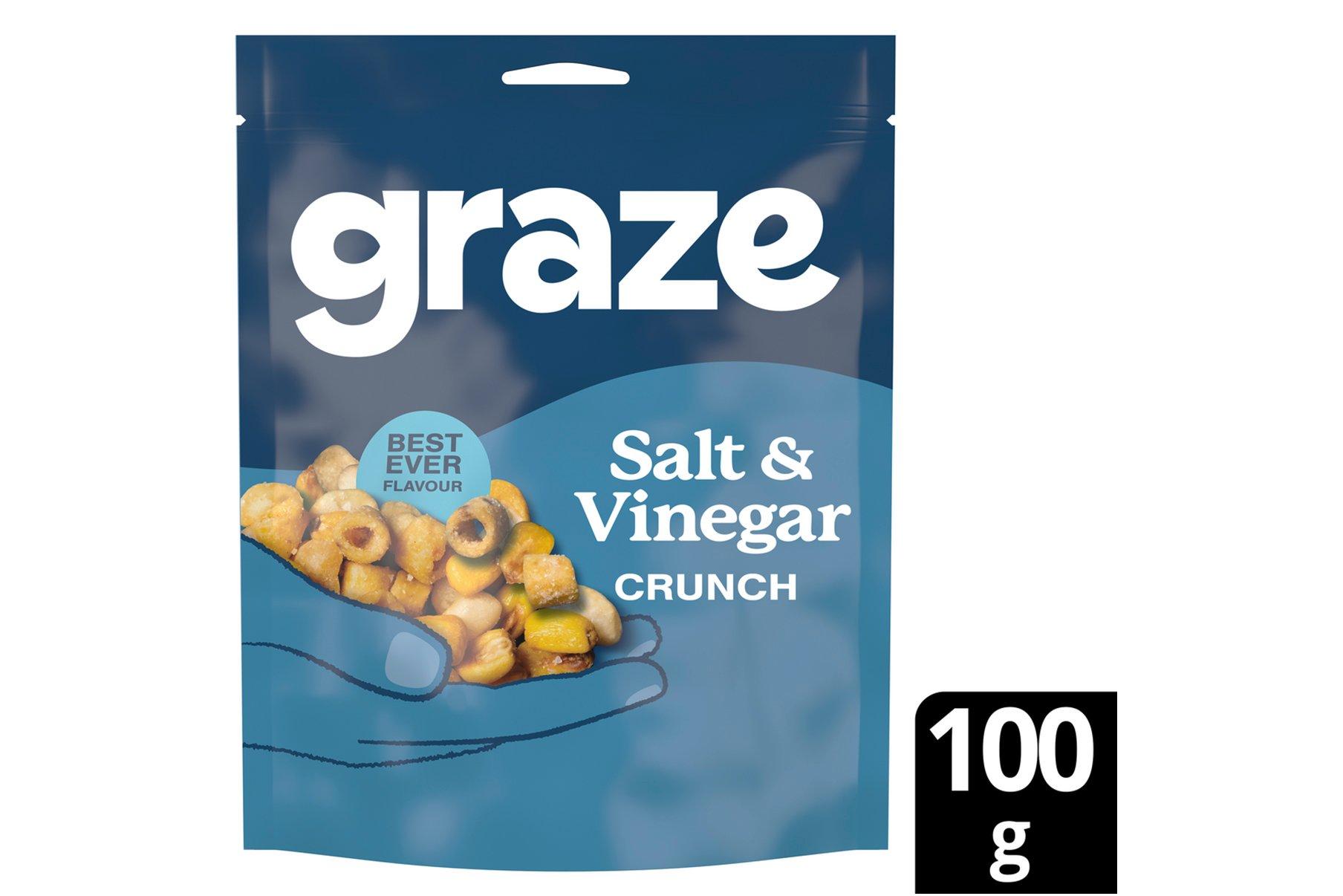 Graze Salt & Vinegar Crunch Bag 100g