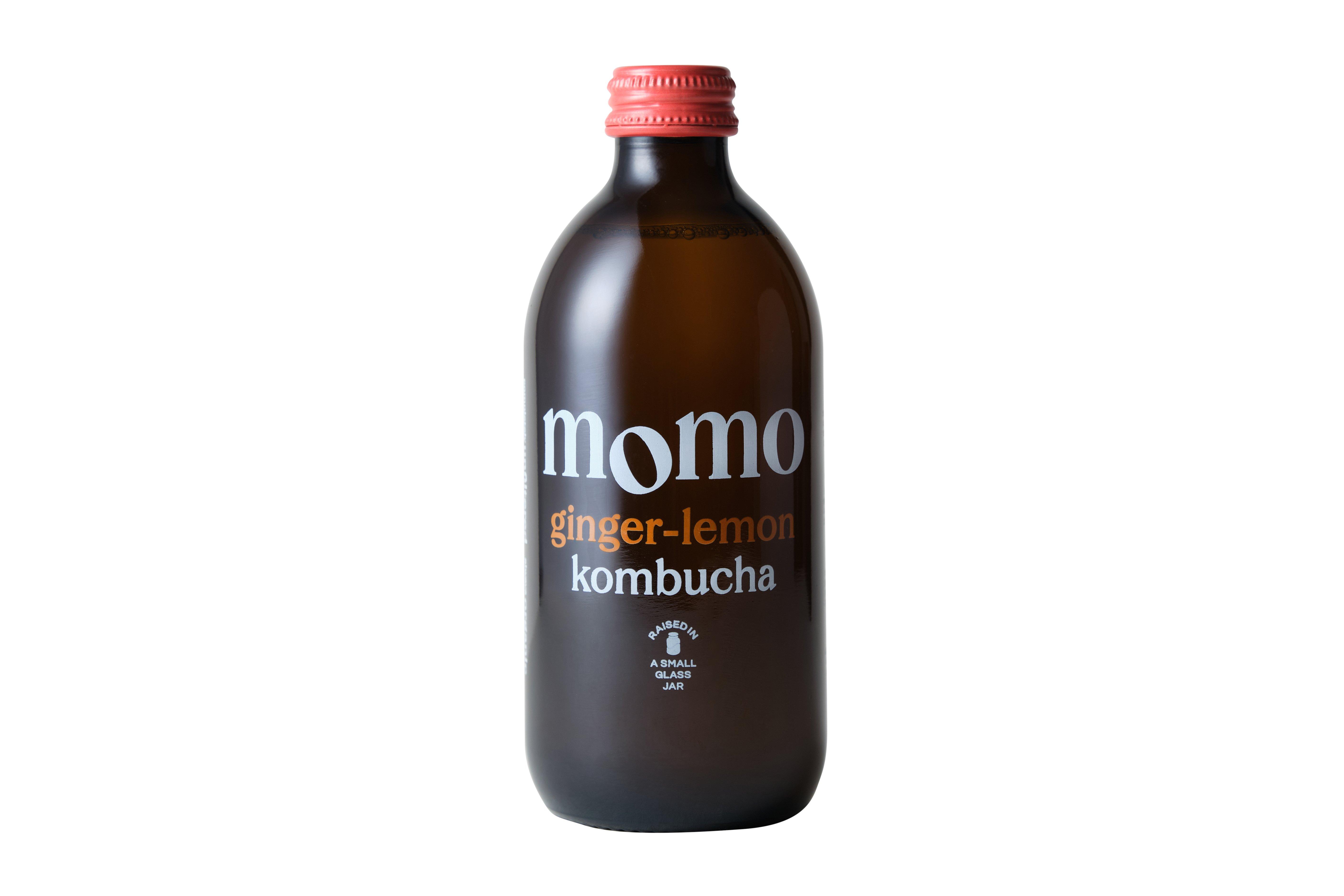 Momo Kombucha Organic Ginger Lemon 330ml