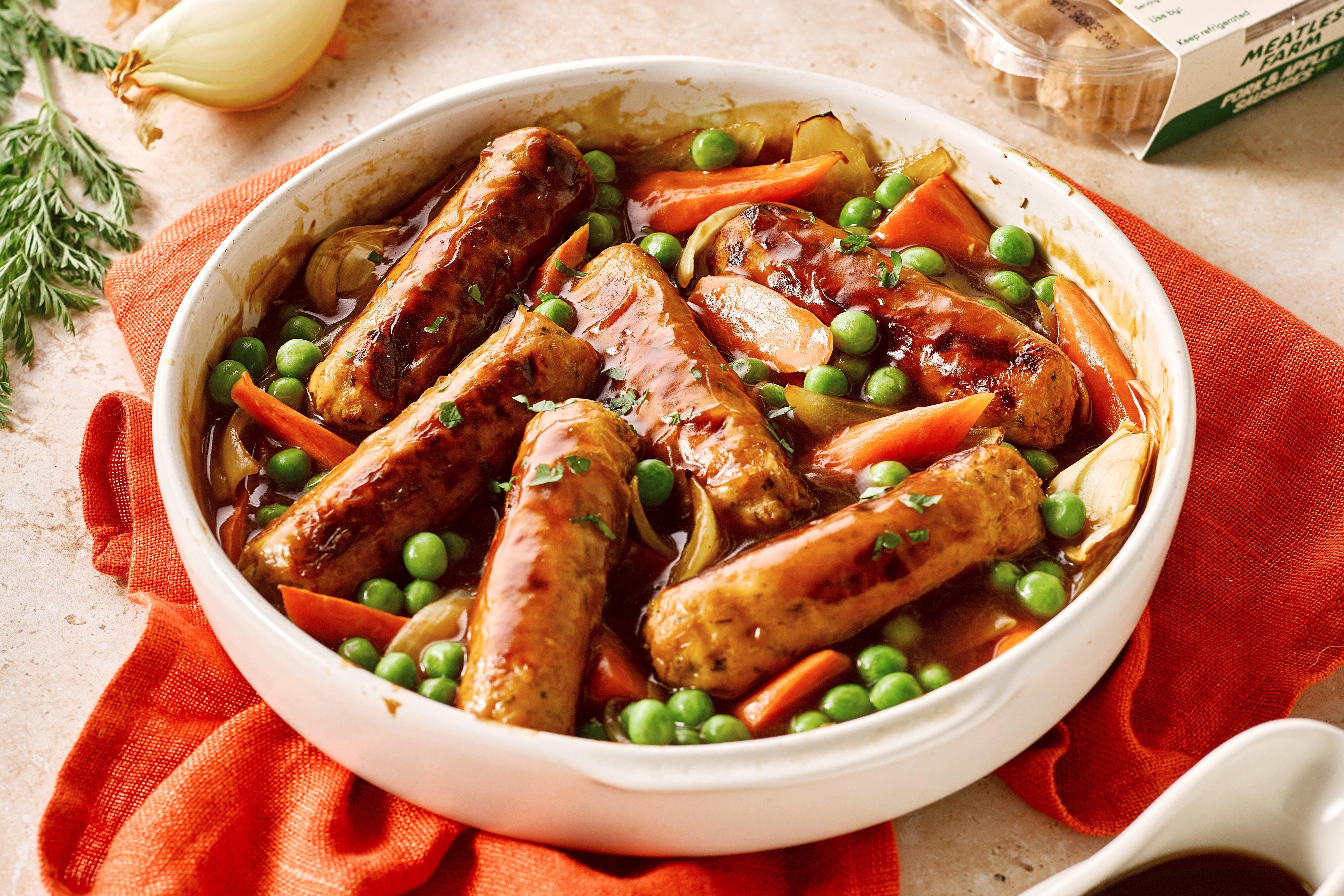 Meatless Farm Pork & Apple Sausages 300g