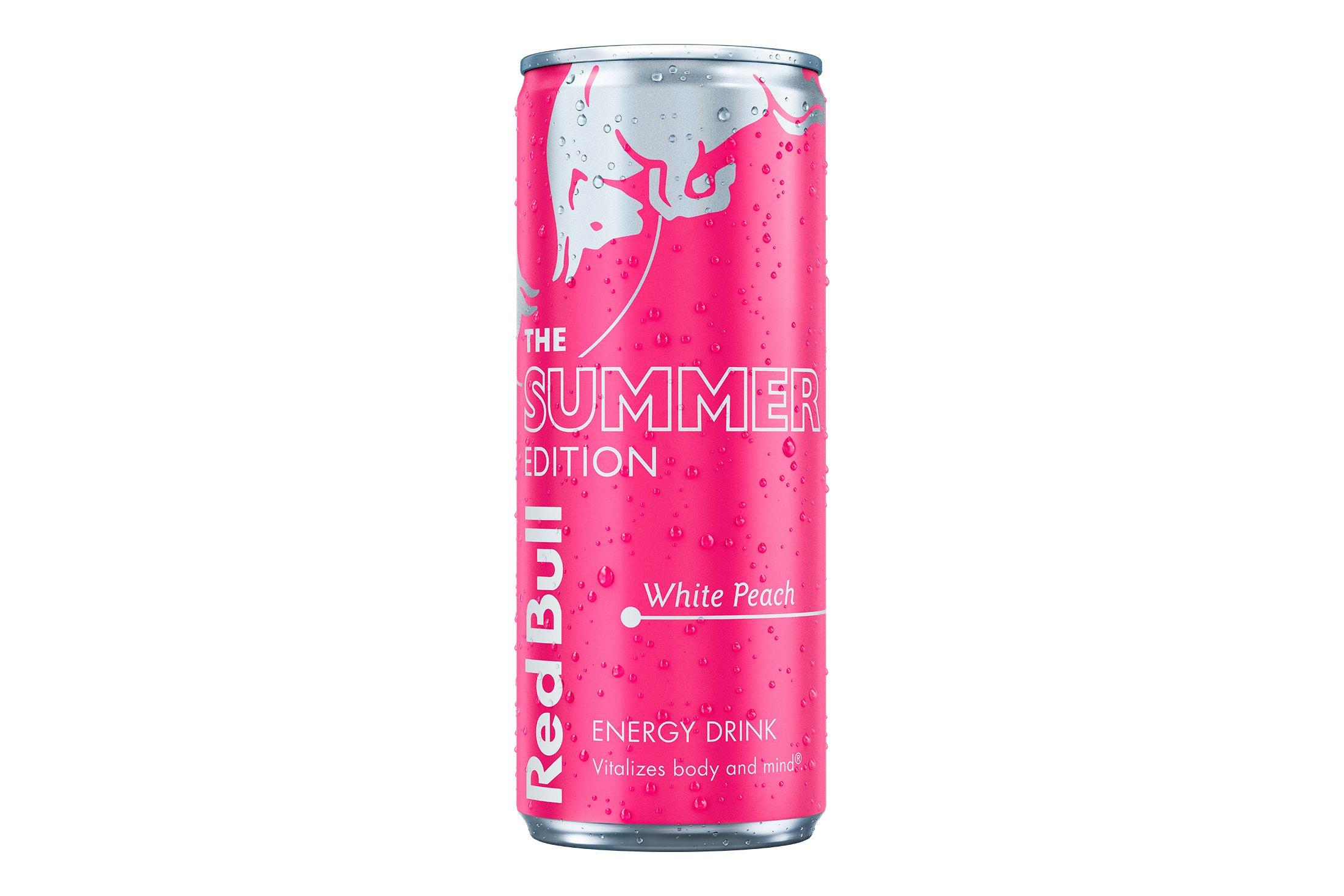 Red Bull Energy Drink Summer Edition White Peach 250ml, 12 Pack