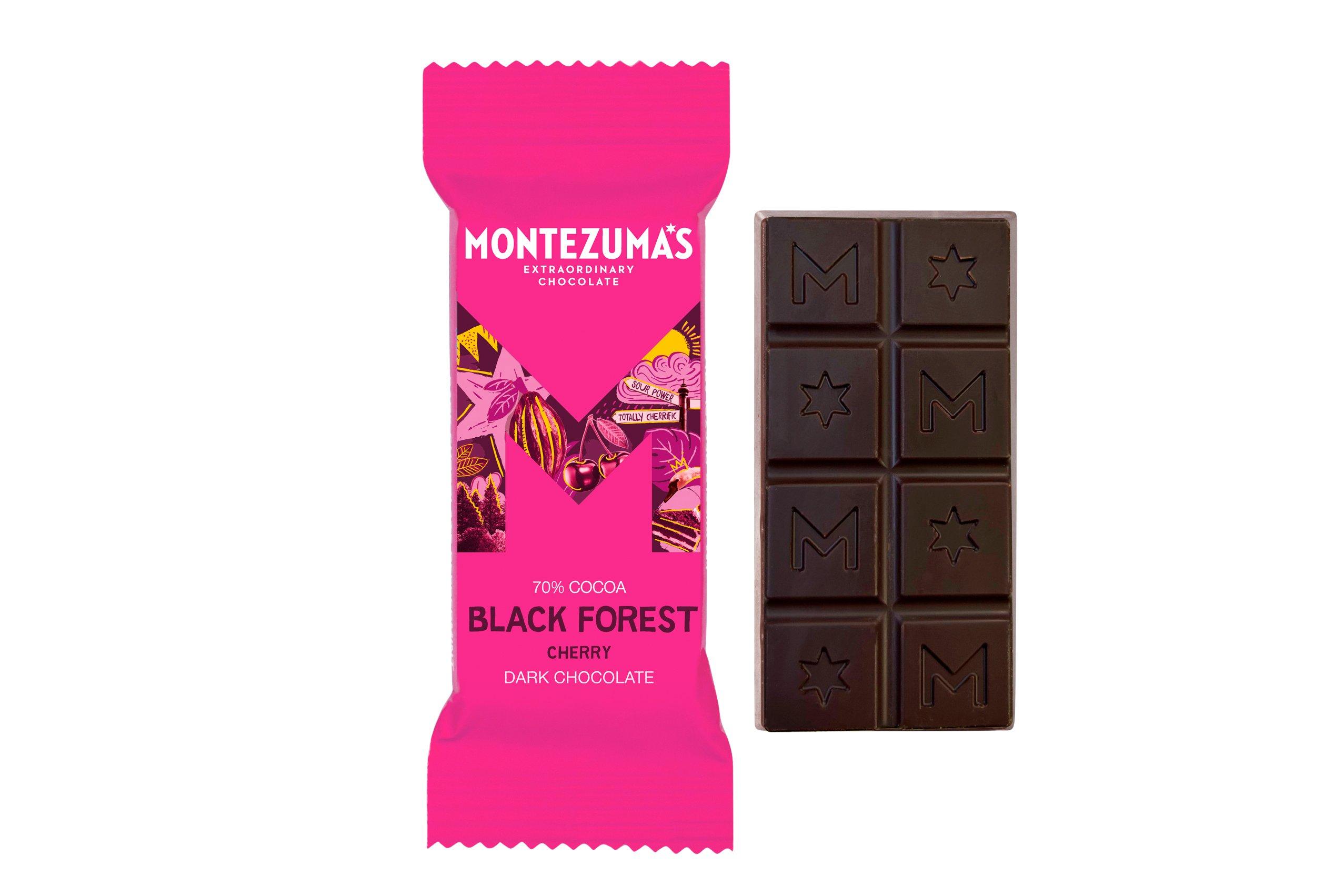 Montezuma's Dark Chocolate With Cherry Bar 25g