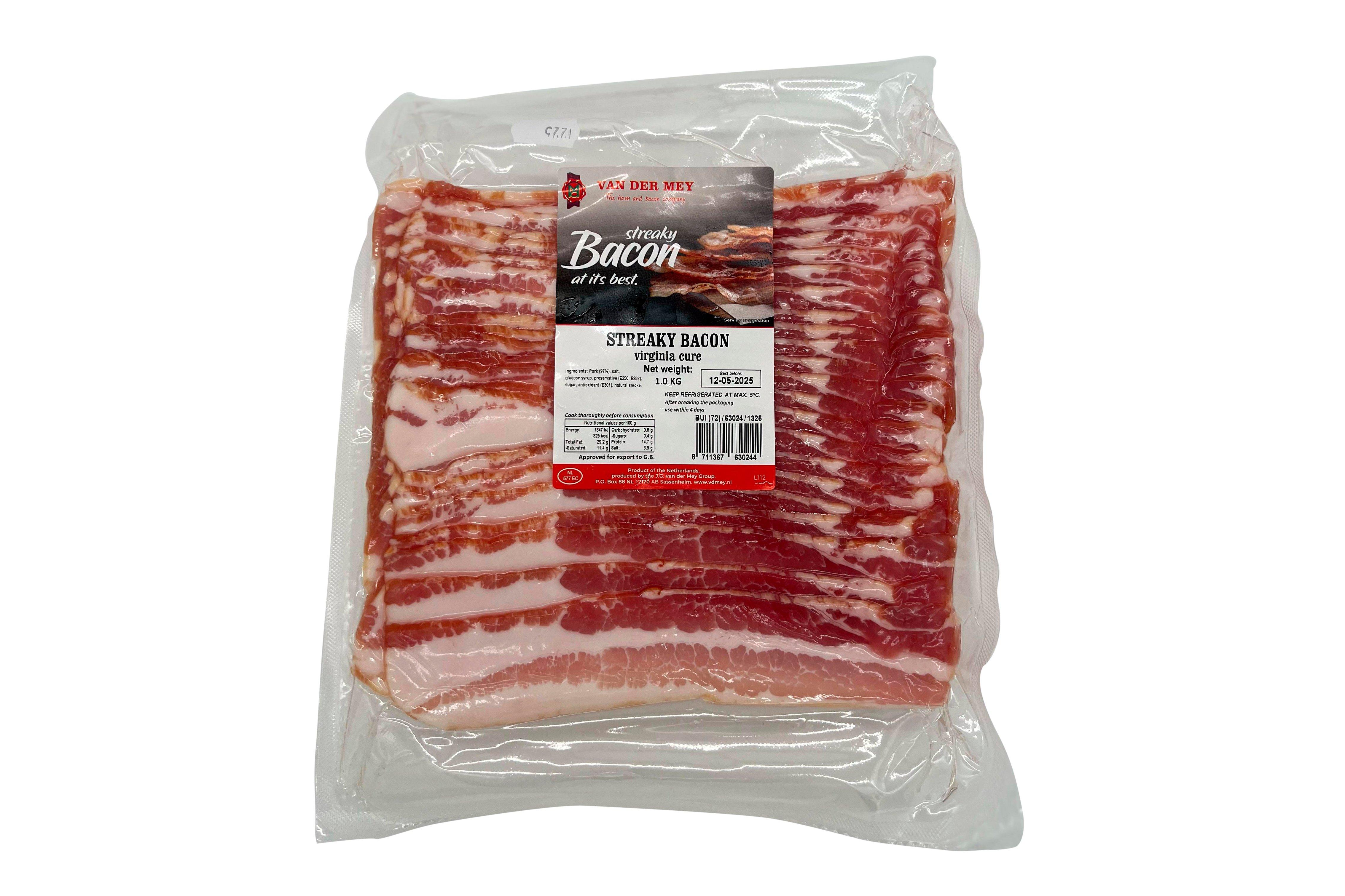 Van Der Mey Virginia Streaky Bacon