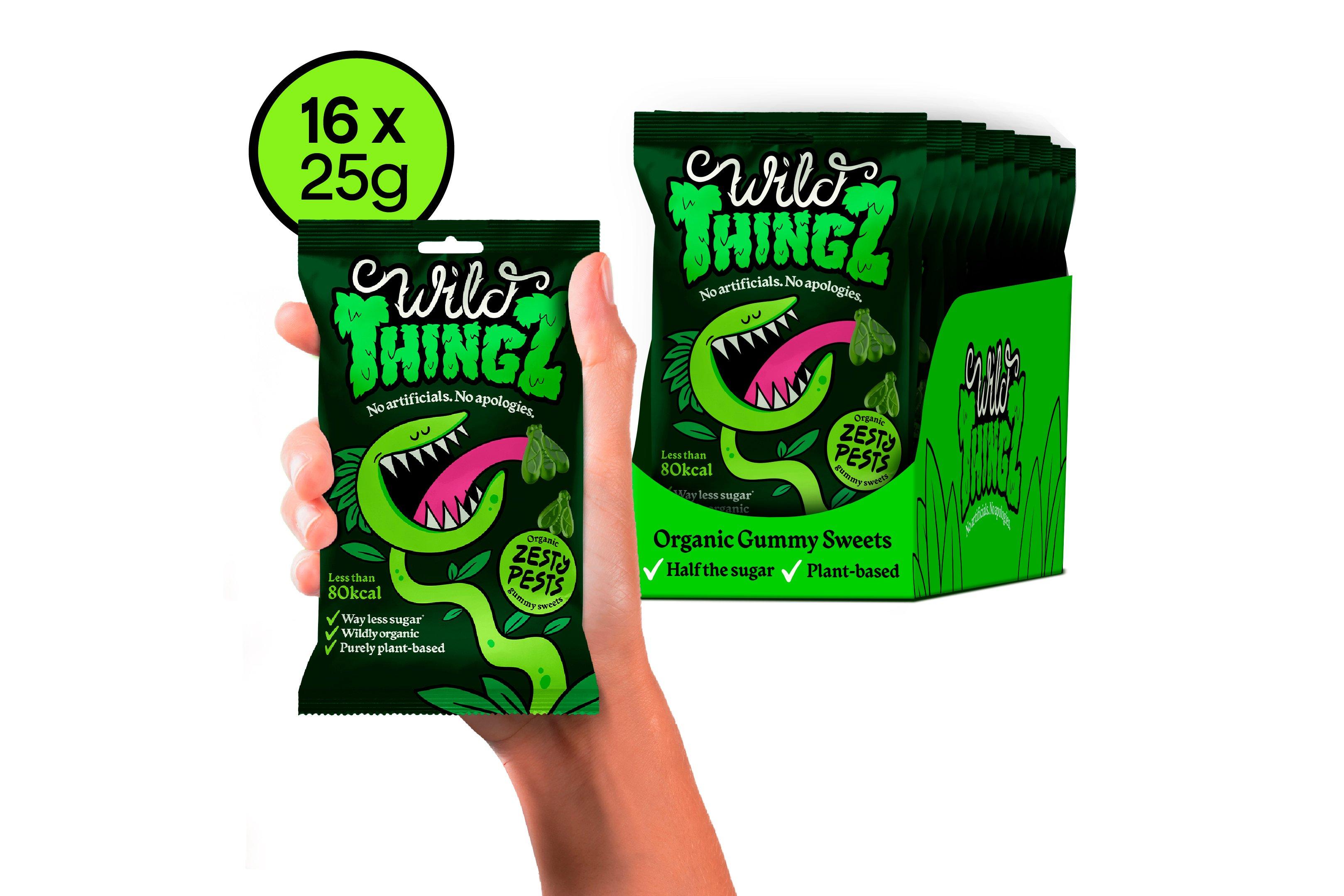 Wild Thingz Zesty Pests Organic Vegan Sweets 25g