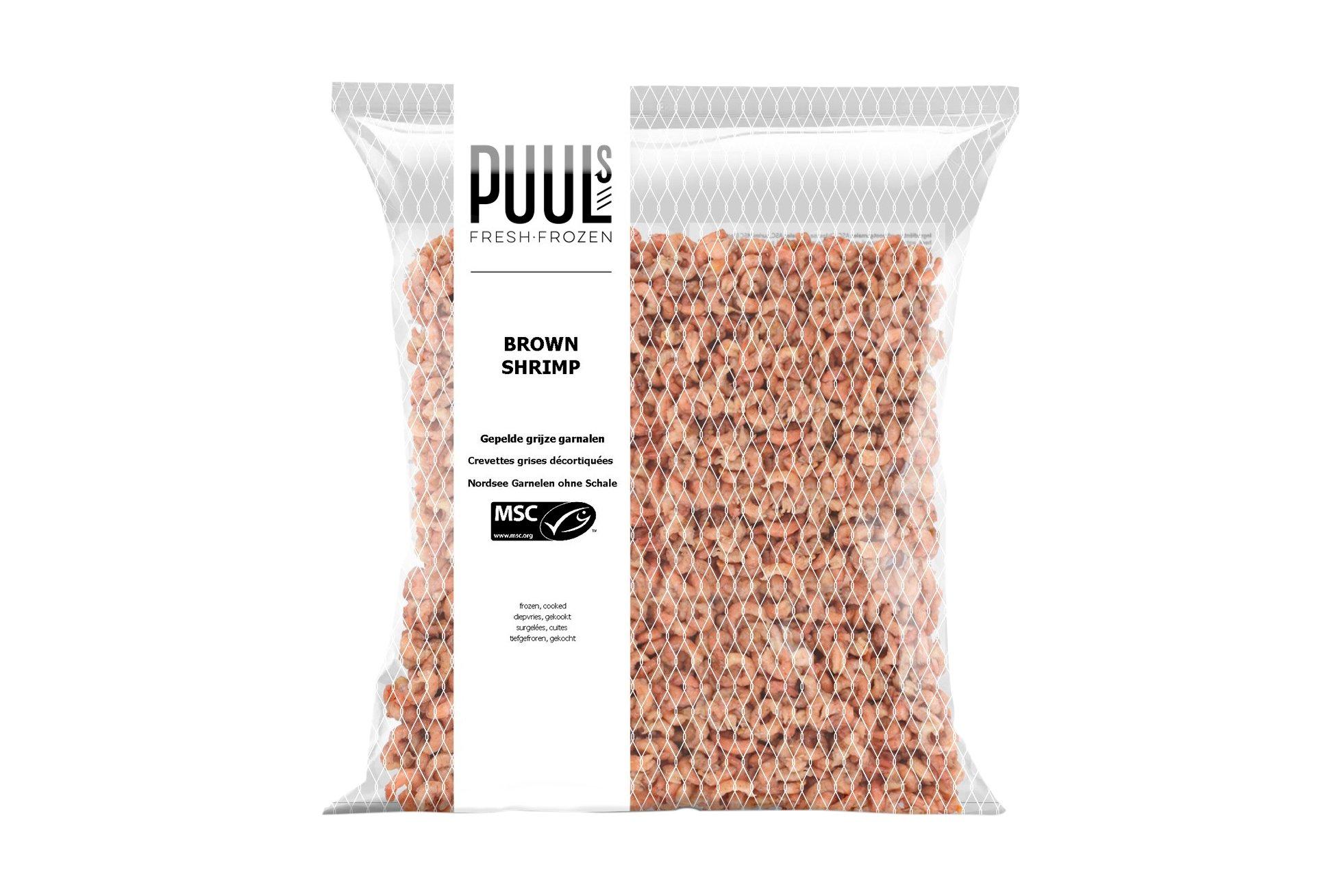 PUULs MSC Brown Shrimp Cooked & Peeled 360g