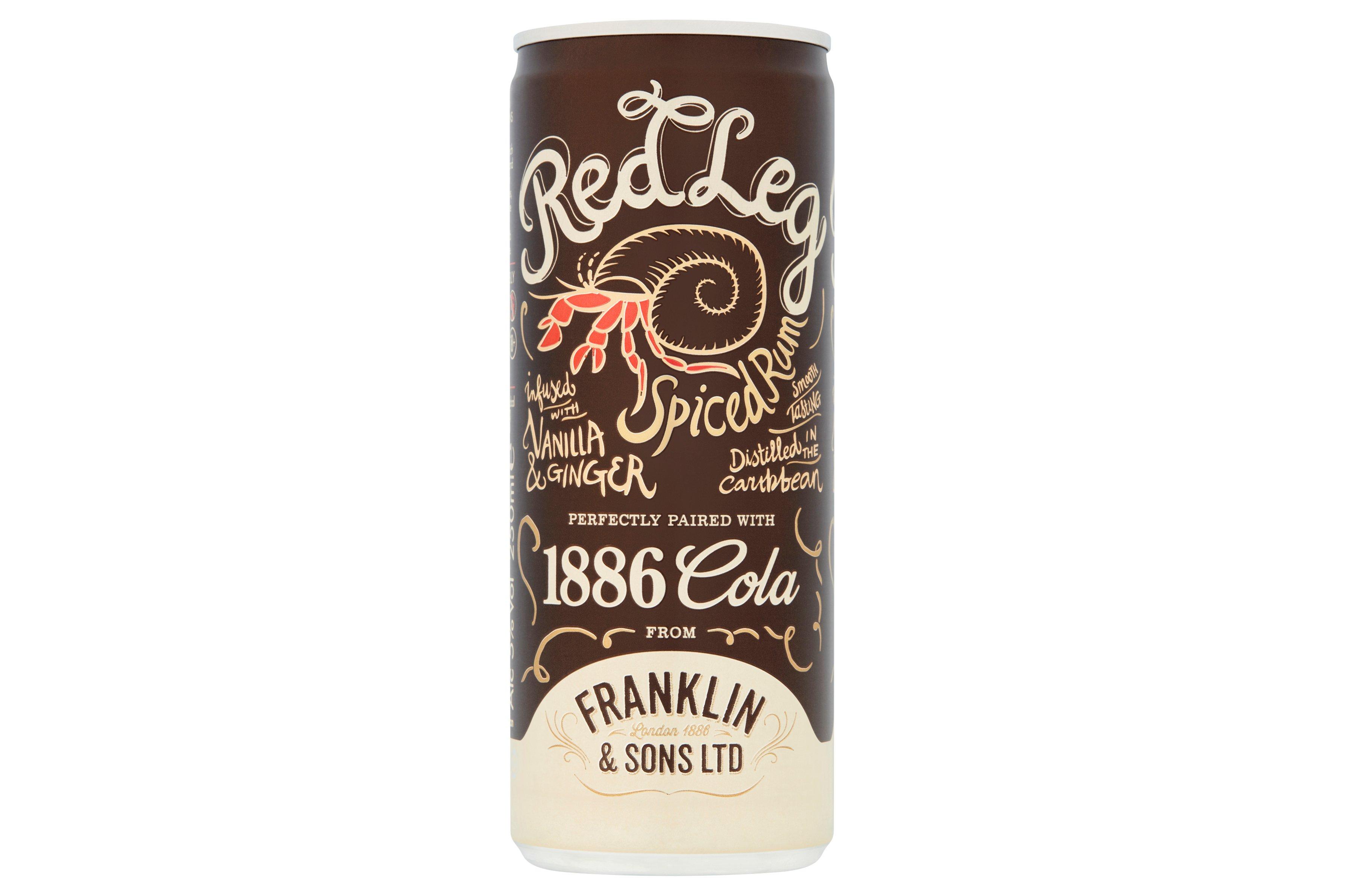 Red Leg Spiced Rum & Franklin 1886 Cola 250ml