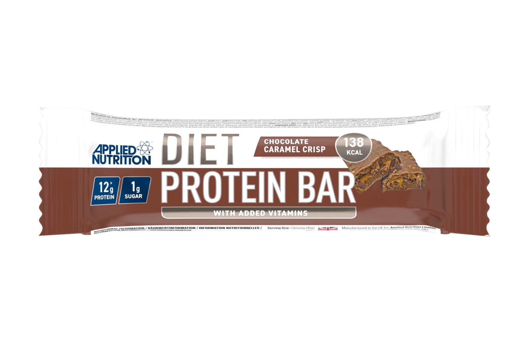 Applied Nutrition Diet Protein Bar Chocolate Caramel Crisp 40g