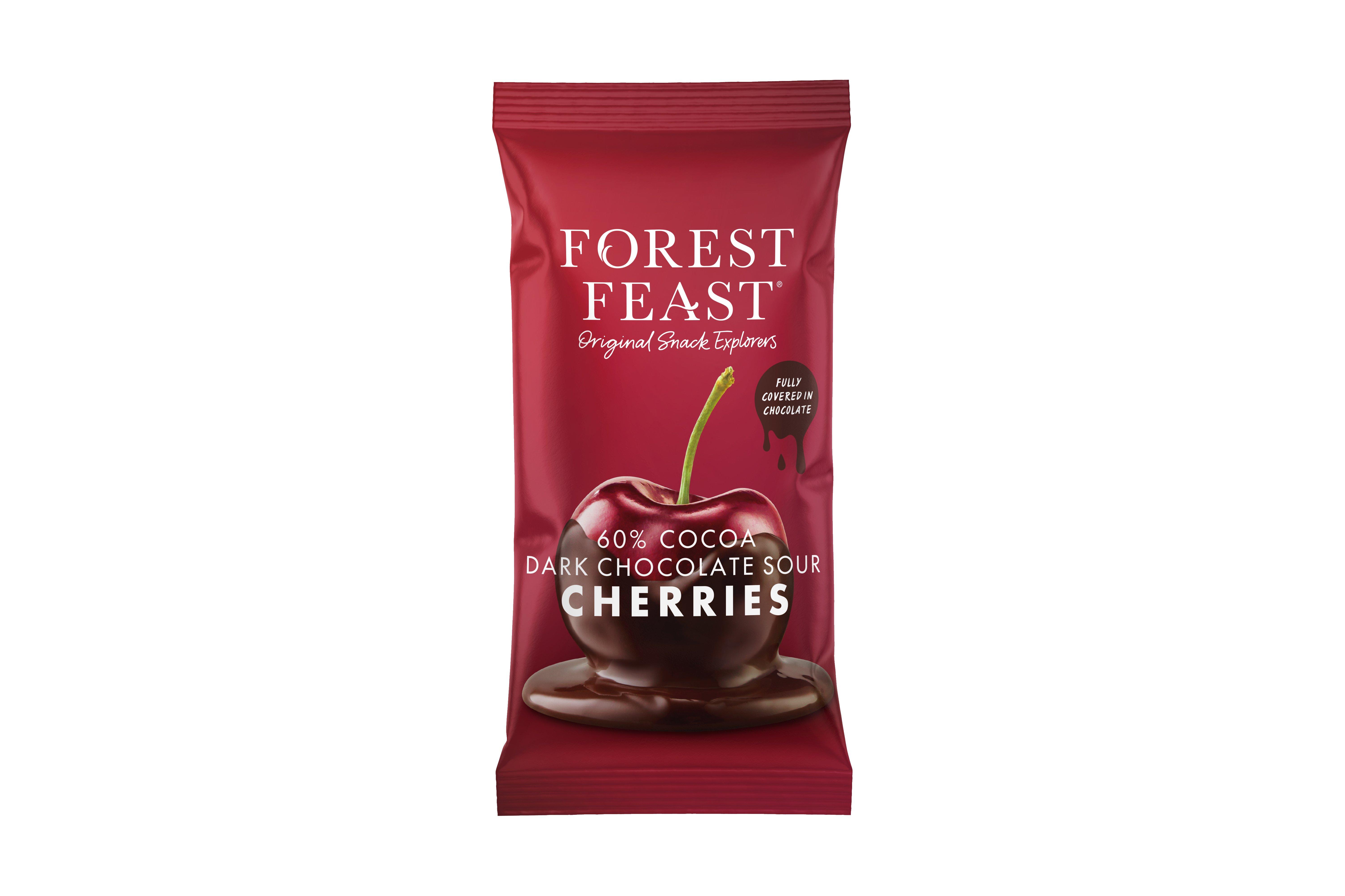 Forest Feast Belgian Dark Chocolate Sour Cherries 40g