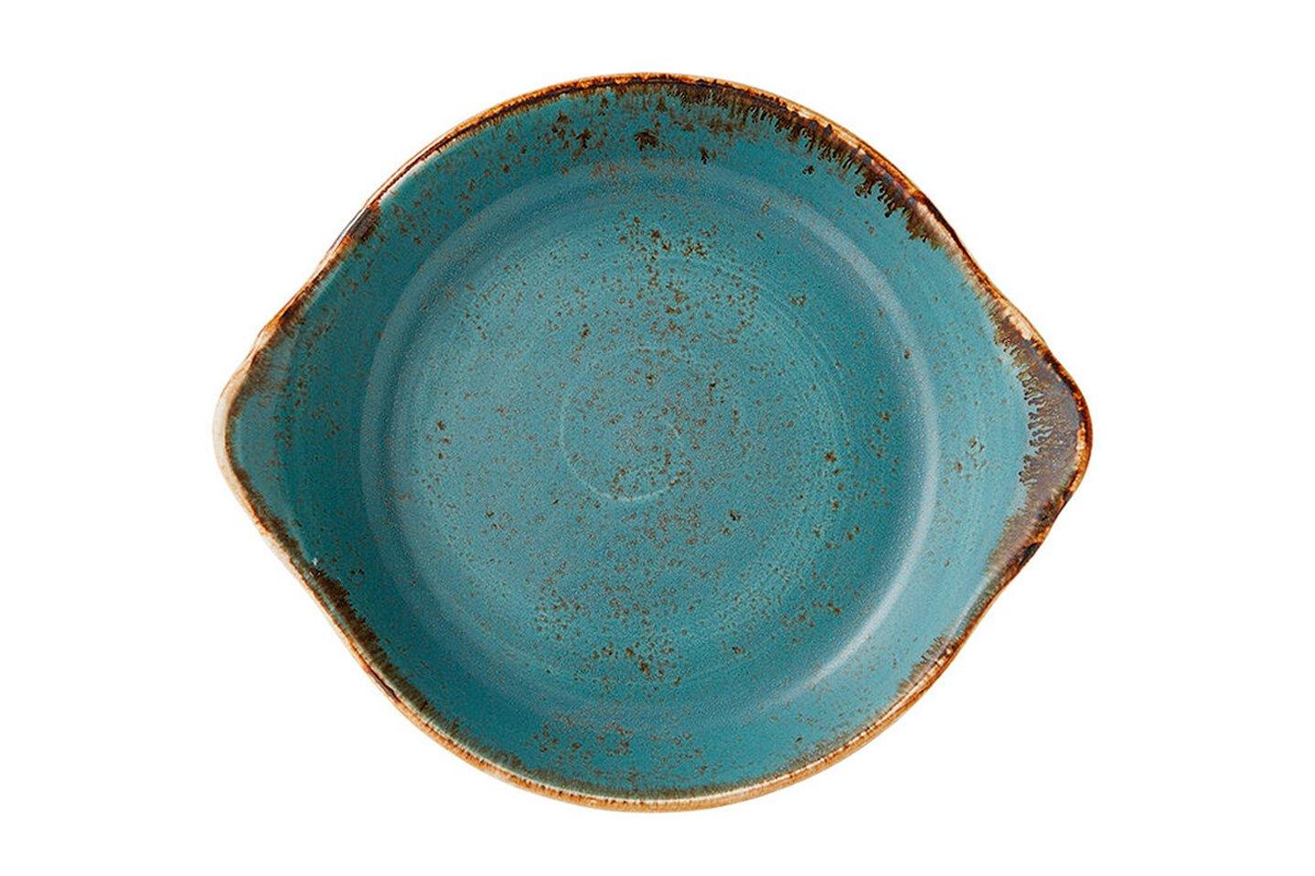Steelite Craft Blue Round Eared Dish 18.5cm
