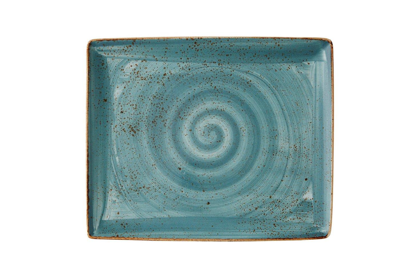 Steelite Craft Blue Rectangle Two 33x27cm