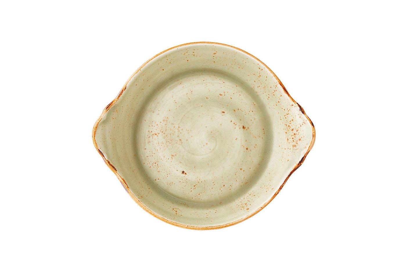 Steelite Craft Green Round Eared Dish 21.5cm