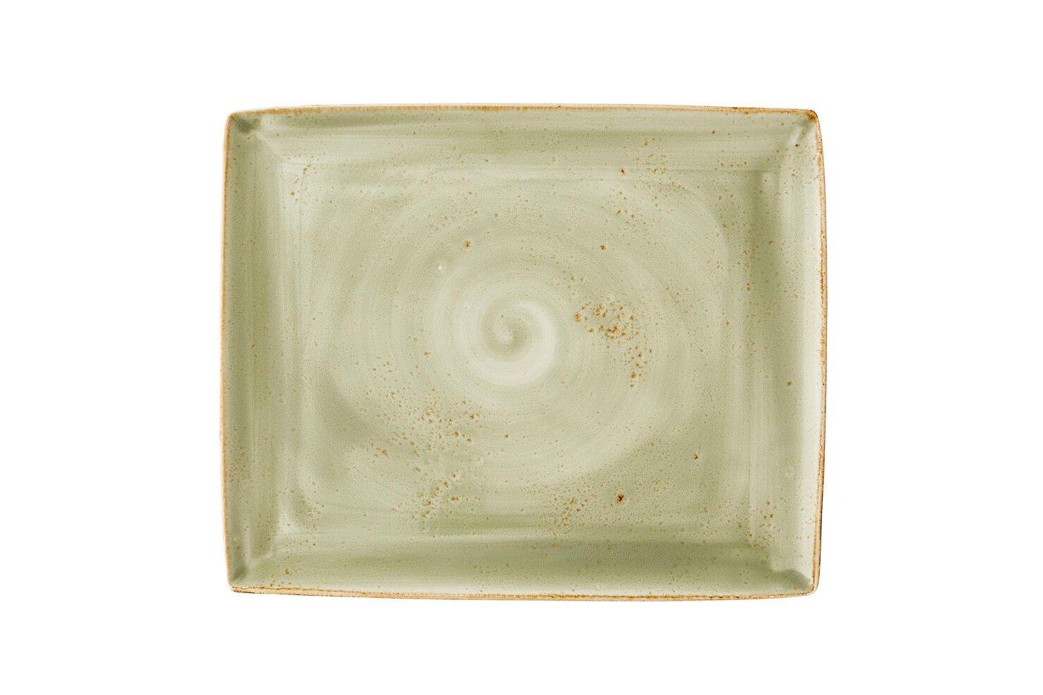 Steelite Craft Green Rectangle Two 33x27cm