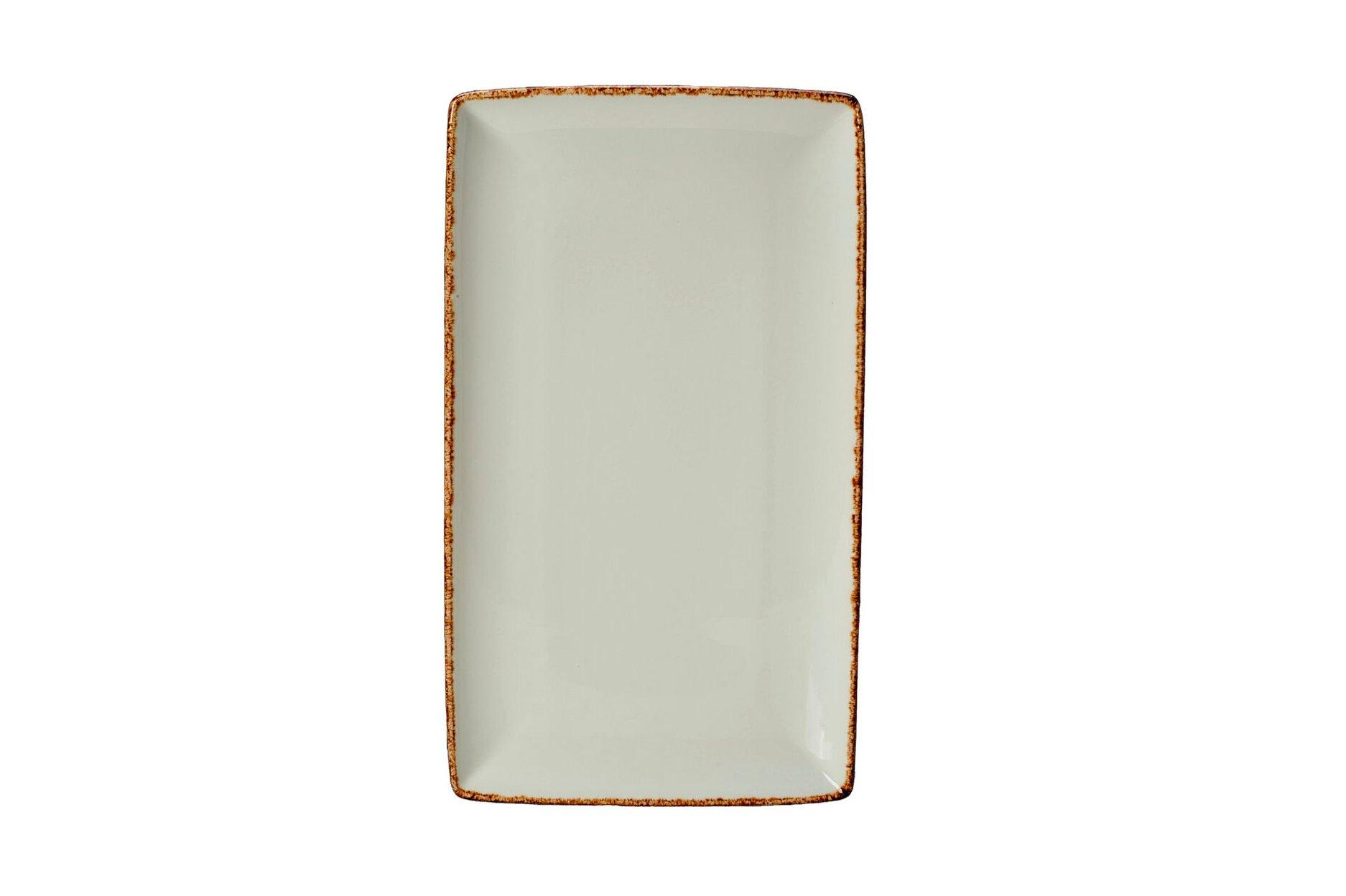 Steelite Brown Dapple Rectangle Three 32x19cm