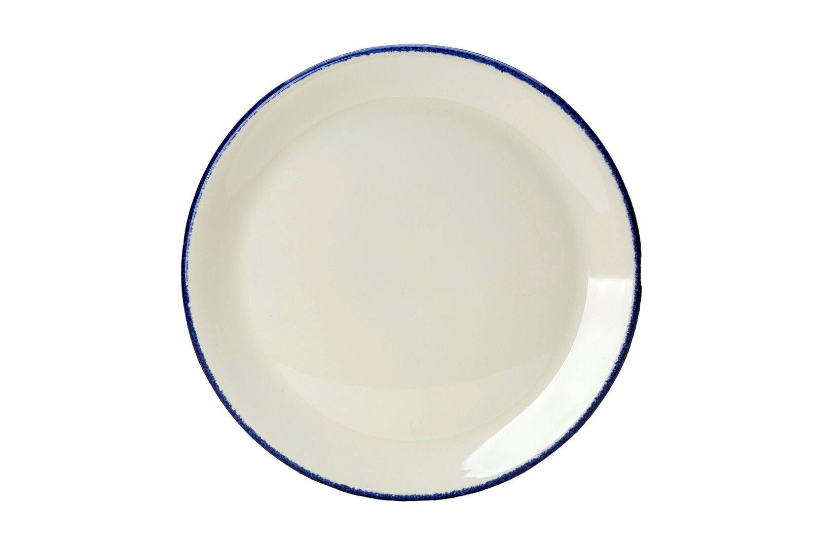 Steelite Blue Dapple Oval Coupe Plate 20.25cm