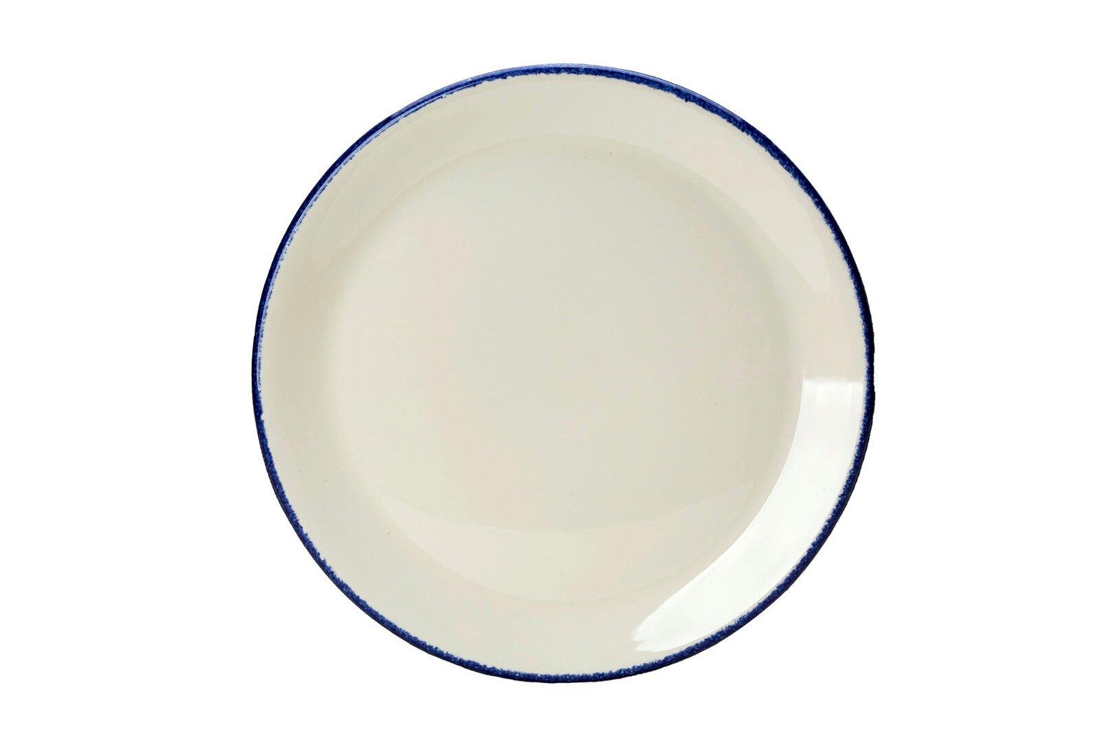 Steelite Blue Dapple Oval Coupe Plate 28cm