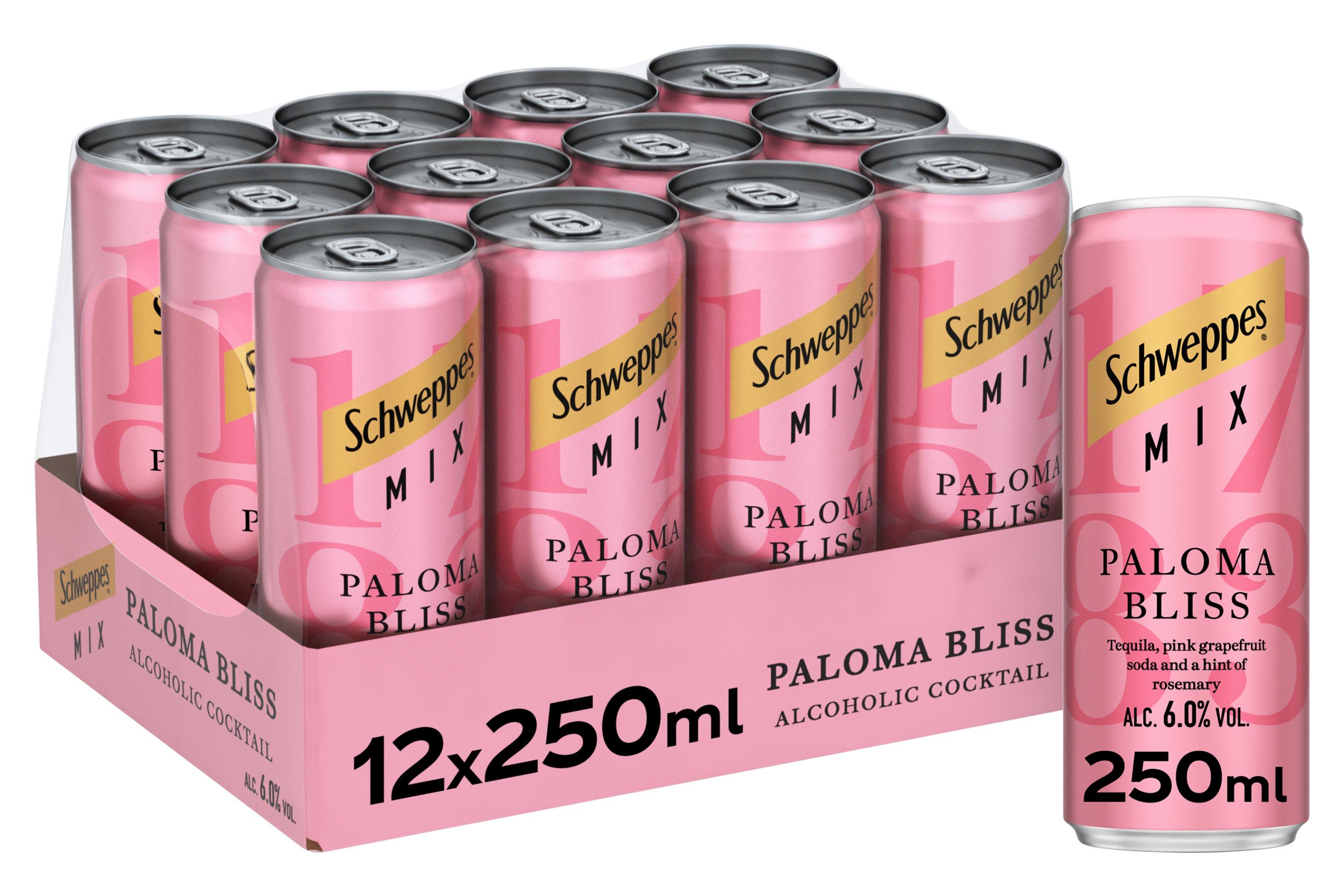 Schweppes Mix Paloma Bliss Cans 250ml
