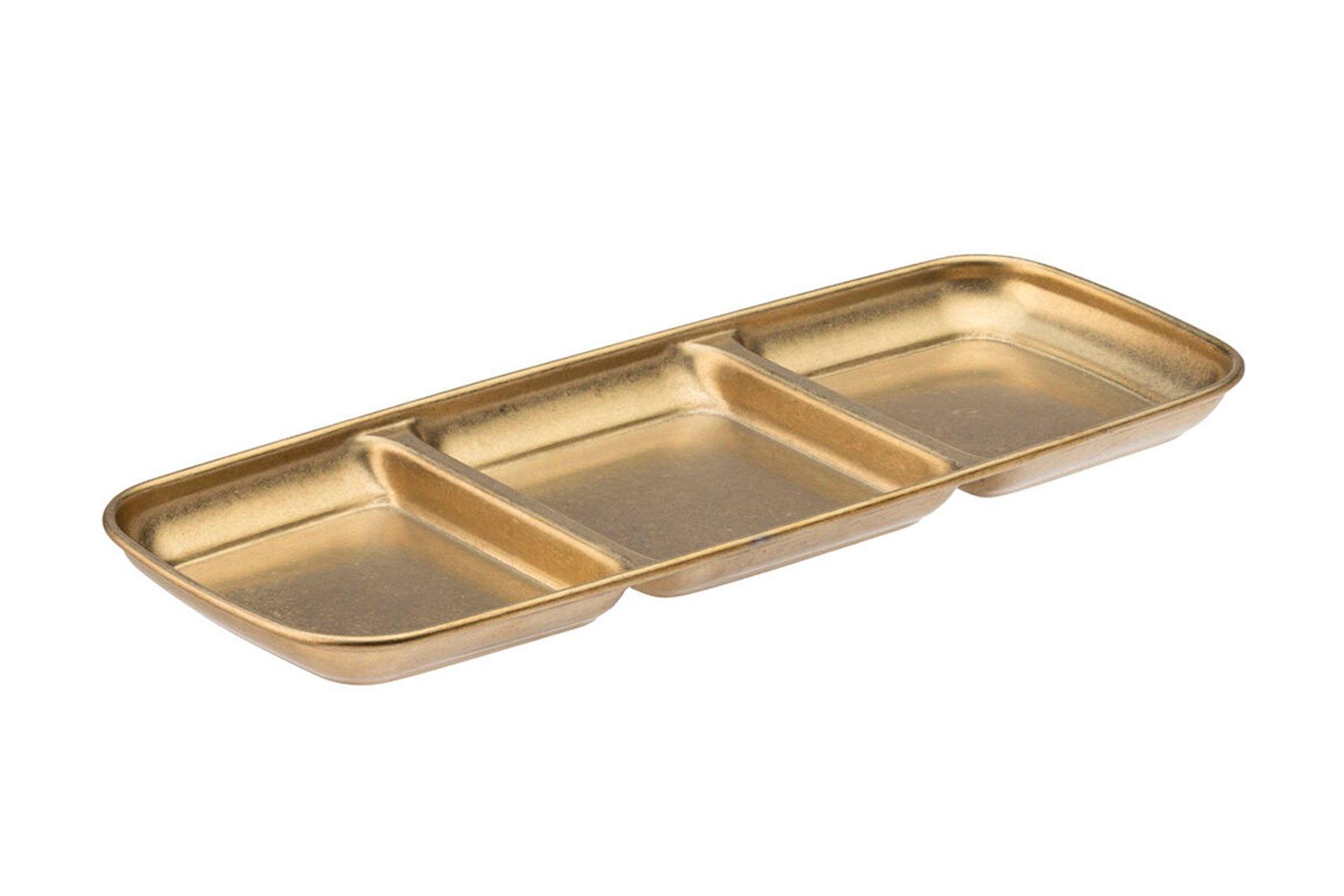 Steelite Gold Artemis Triple Dip Tray