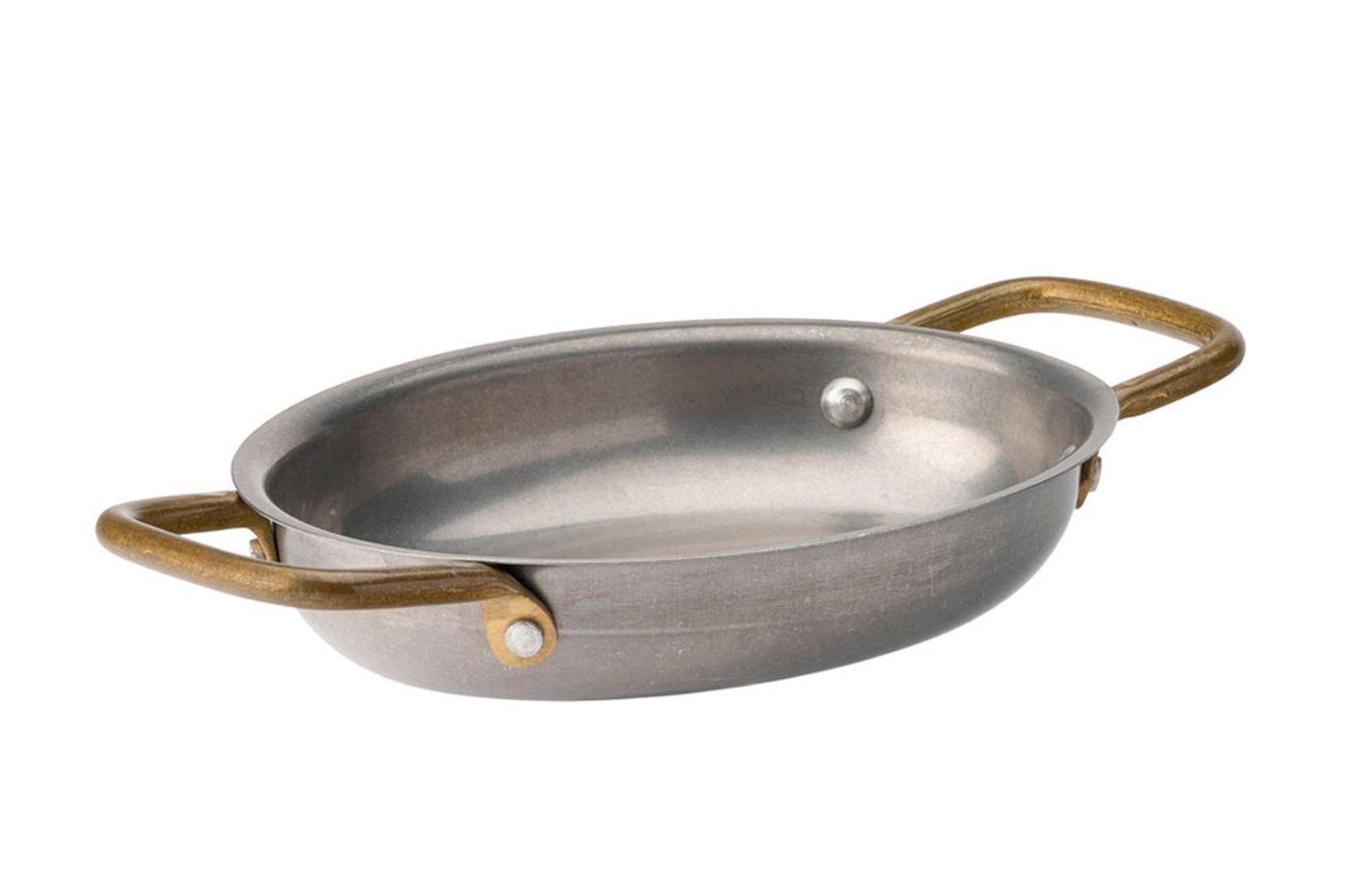 Steelite Vintage Brass Handled Oval Dish 16.5x12.5cm