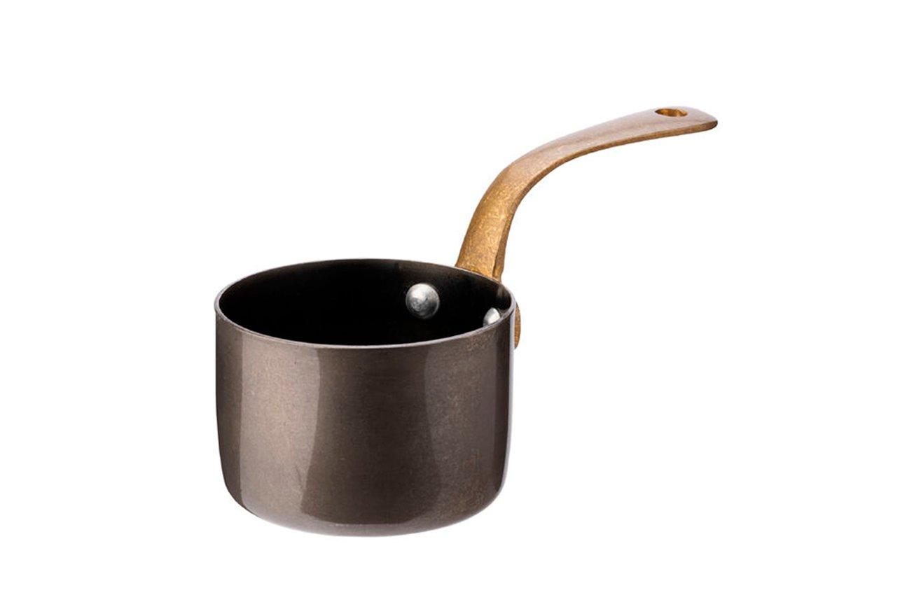 Steelite Black Vintage Steel Mini Sauce Pan 2.75"