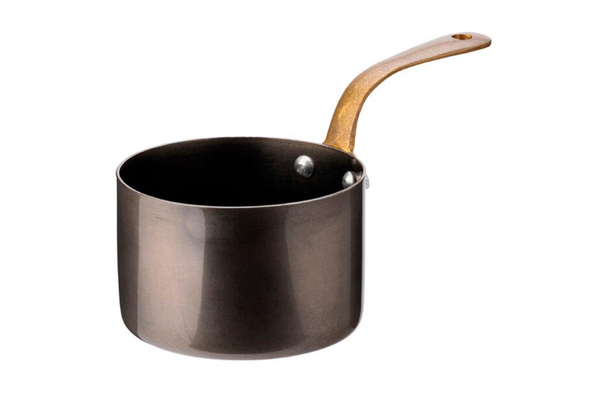 Steelite Black Vintage Steel Mini Sauce Pan 3.5"