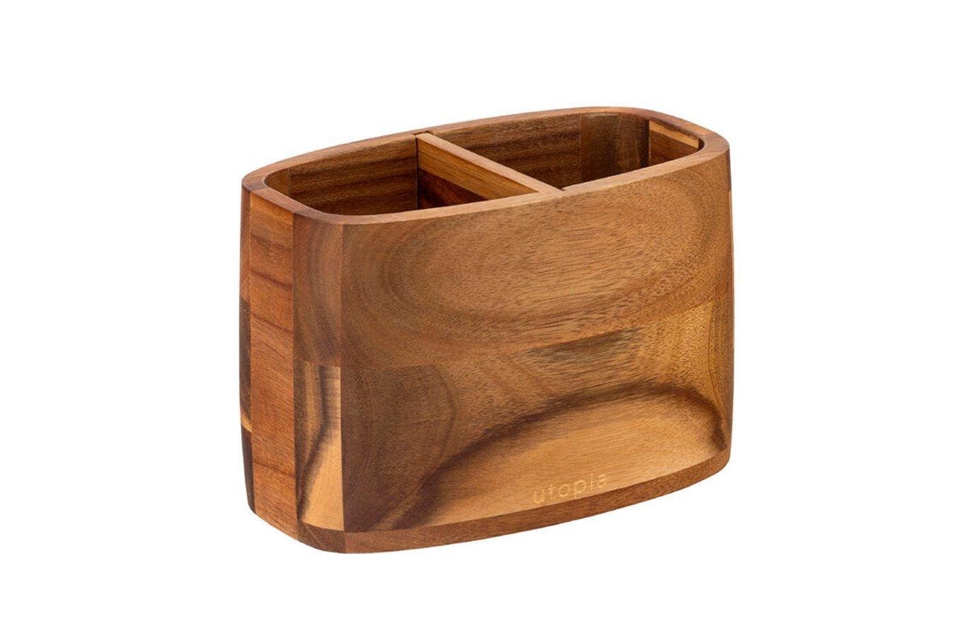 Steelite Acacia 2 Compartment Table Caddy
