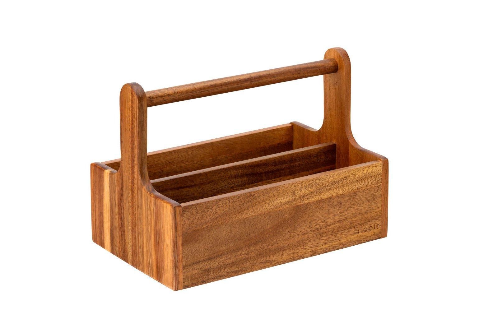 Steelite Large Wooden Table Caddy