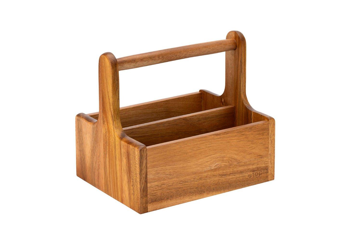 Steelite Medium Wooden Table Caddy