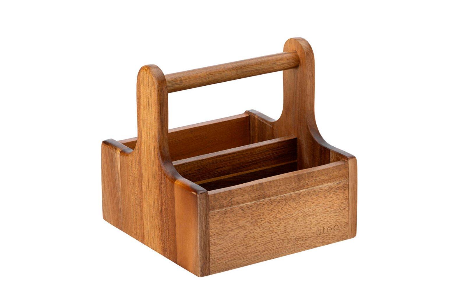 Steelite Small Wooden Table Caddy